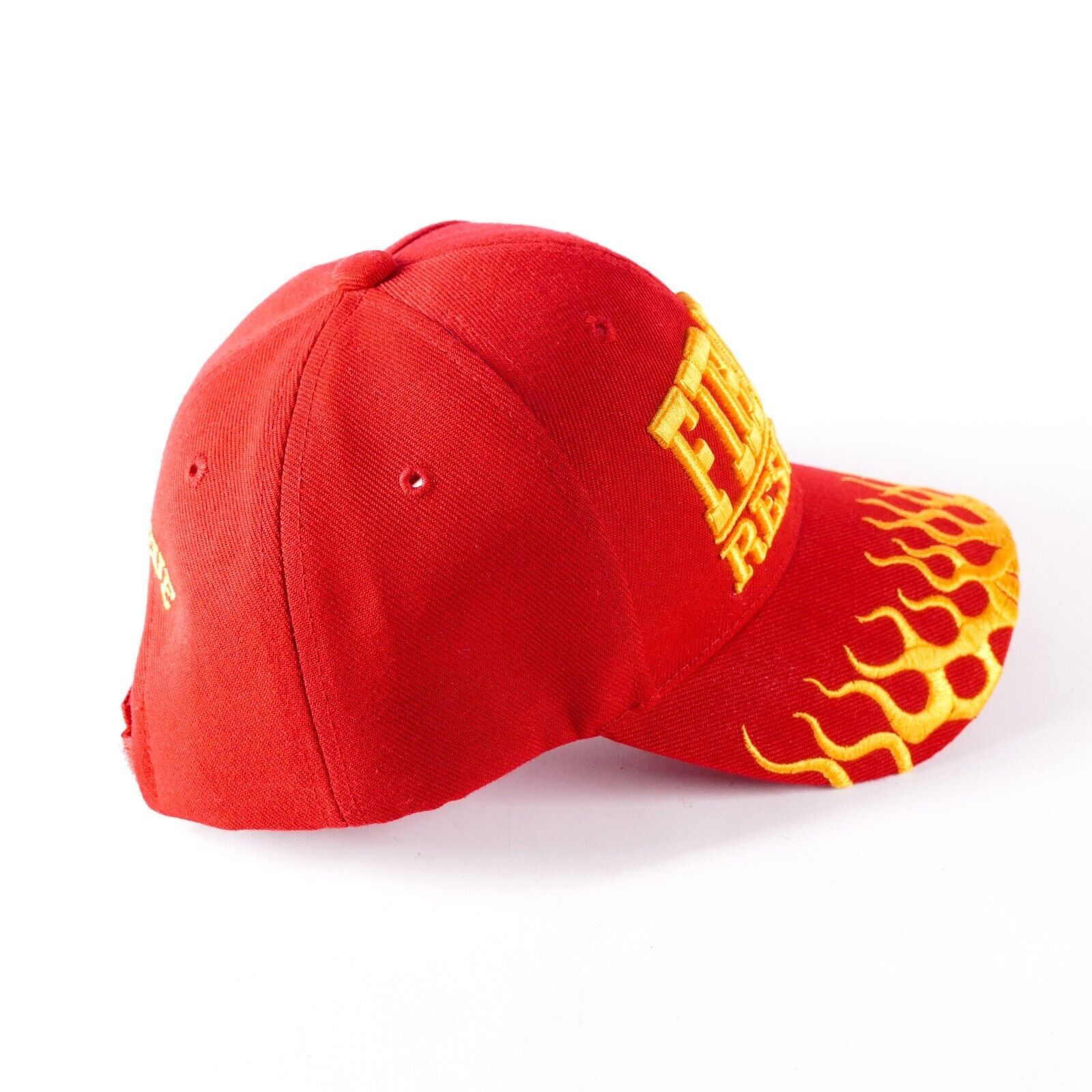 Other Fire Rescue Firefighter Flames Fiery Baseball Hat Cap Red Size ONE SIZE - 4 Thumbnail