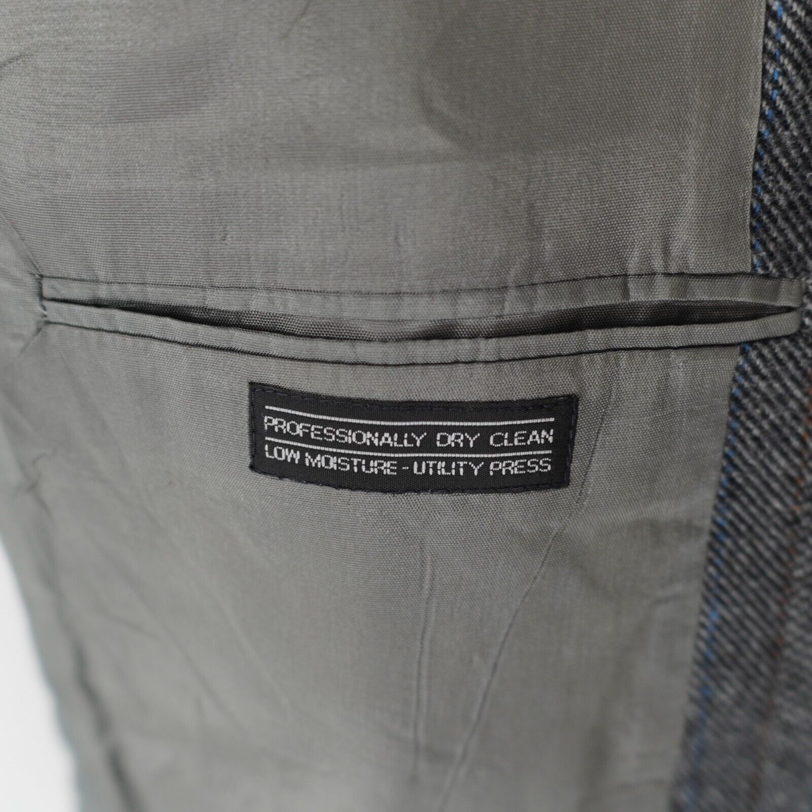 Towncraft Towncraft Tweed Wool Patchwork Gray Herringbone 2 Button Spo Size 38R - 9 Thumbnail