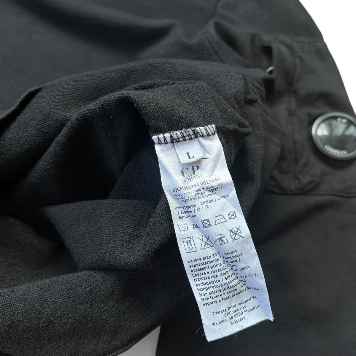 C.P. Company C.P. Company Lens Sweatshirt Black Size L Size US L / EU 52-54 / 3 - 6 Thumbnail