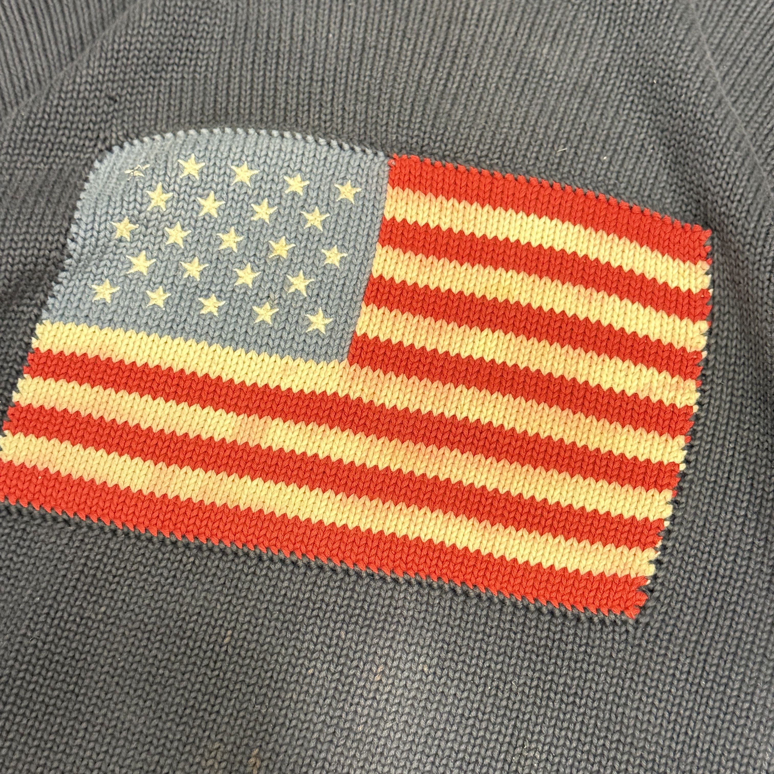 Polo Ralph Lauren Vintage Polo Ralph Lauren American Flag Knit Sweater Size XXL Size US XXL / EU 58 / 5 - 3 Thumbnail