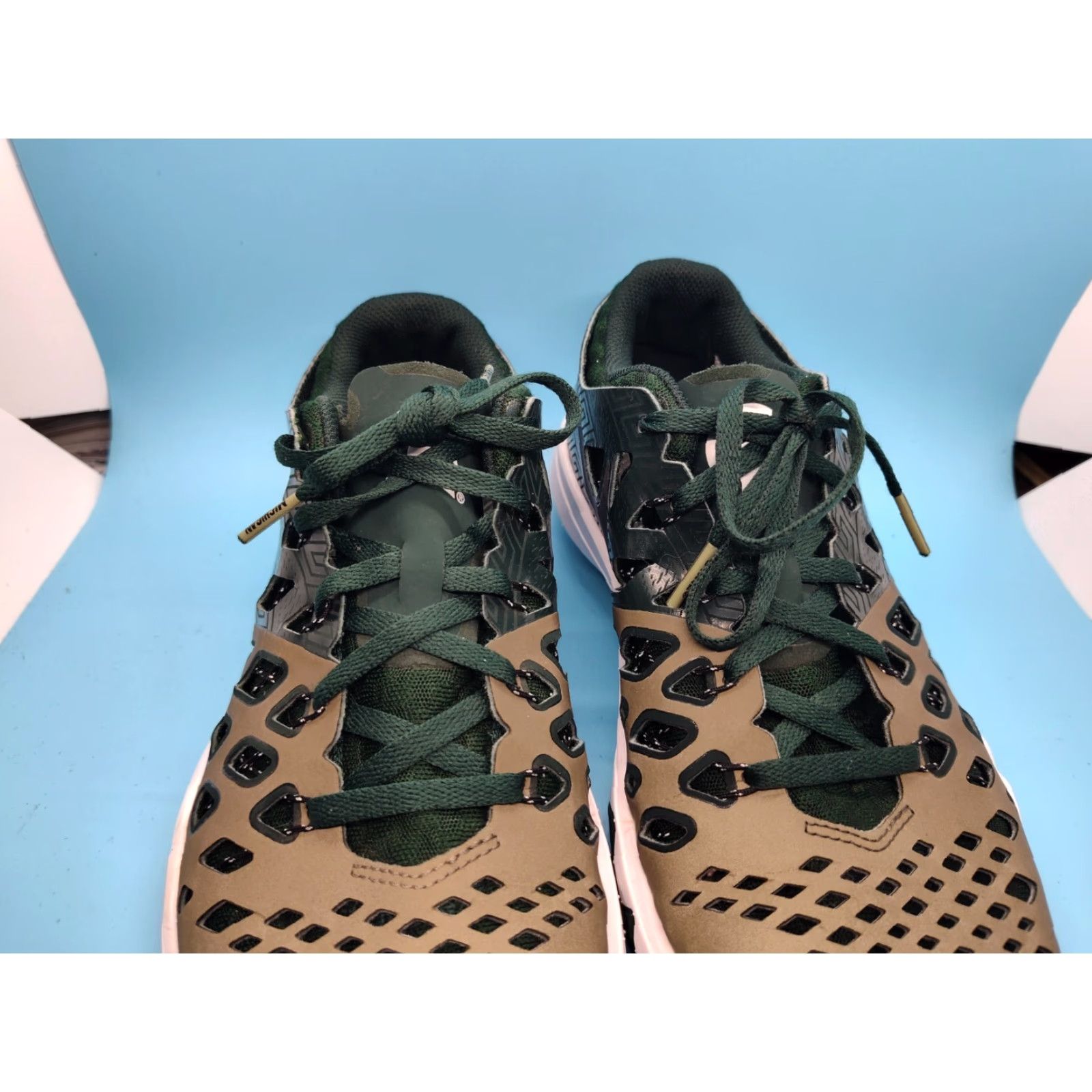 Nike VINTAGE Nike Basketball Shoes Men Size 8 Green Michigan State Spartans 90s Sneakers Size US 8 / EU 41 - 4 Thumbnail