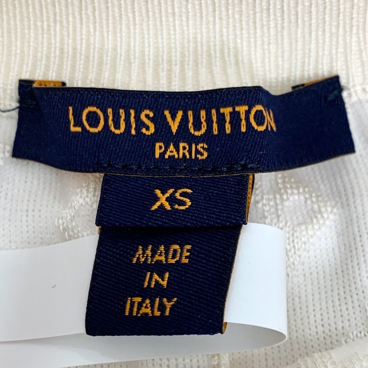 Louis Vuitton Louis Vuitton Logo Monogram Print White Silk Knit Shorts, Si Size 32" / US 10 / IT 46 - 2 Thumbnail