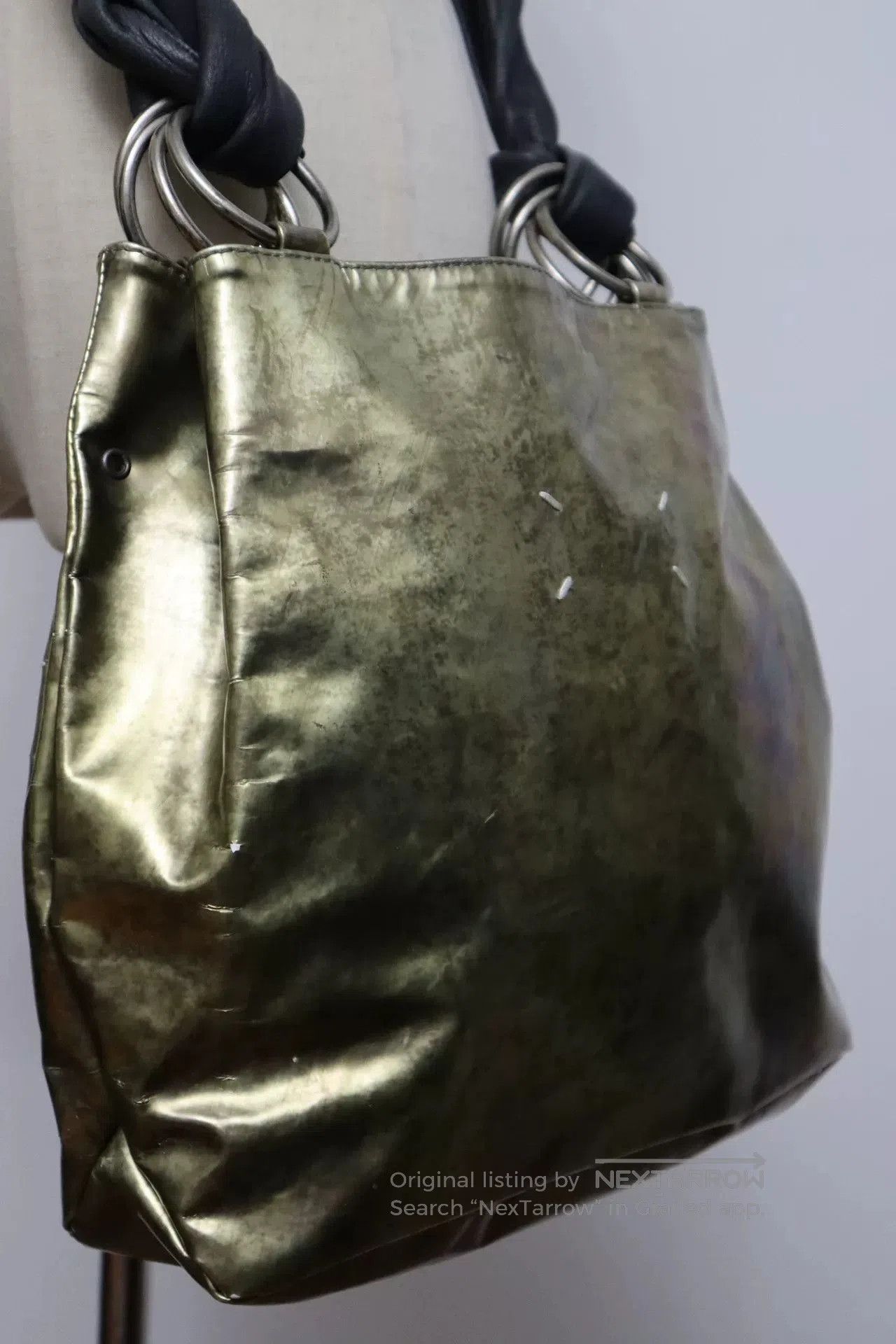 Maison Margiela Maison Margiela Metallic Leather Crossbody Bag. Size ONE SIZE - 6 Thumbnail