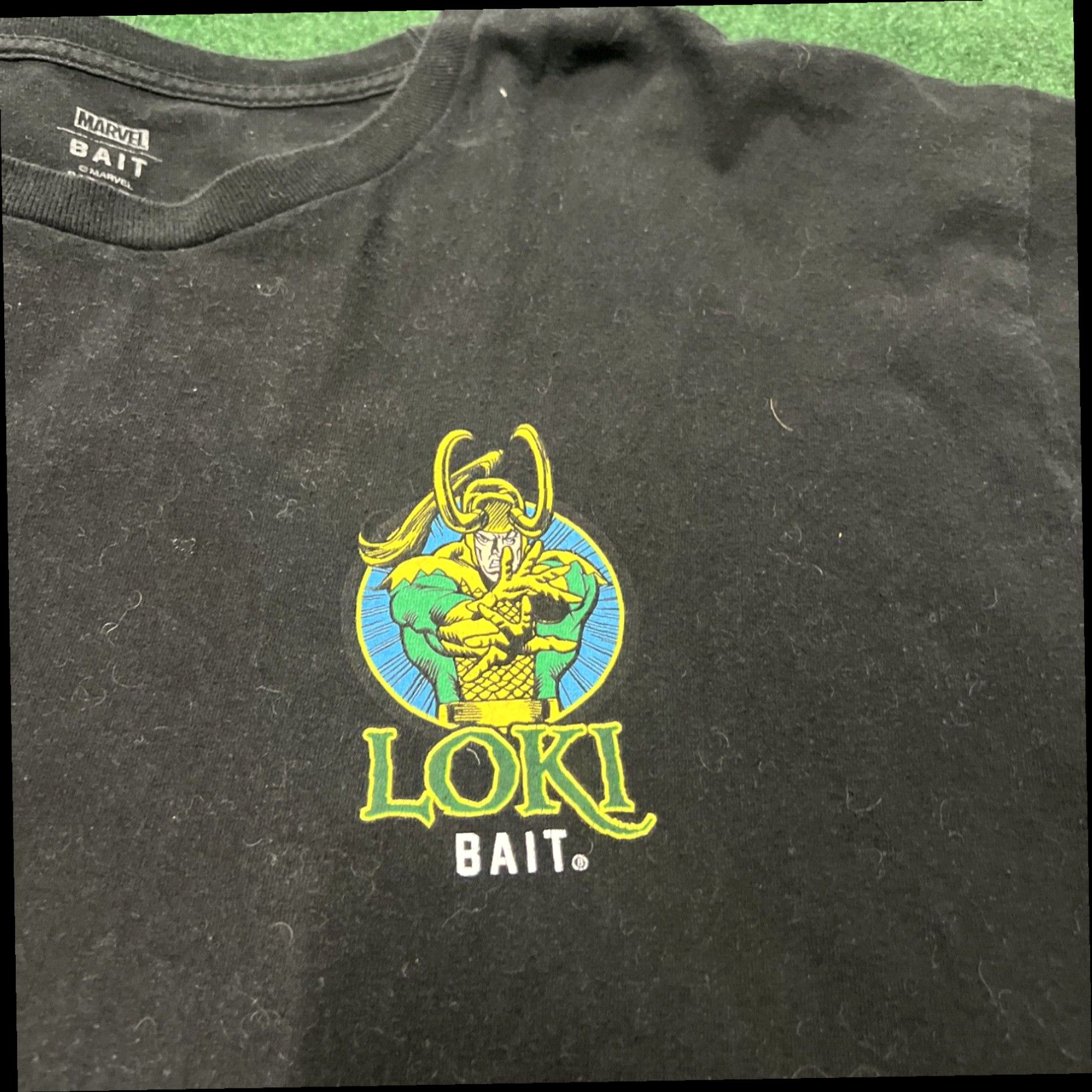 Vintage BAIT X Marvel Size XL X-Men T-shirt Loki Comic Graphic Black Master Of Mischief Size US XL / EU 56 / 4 - 5 Thumbnail