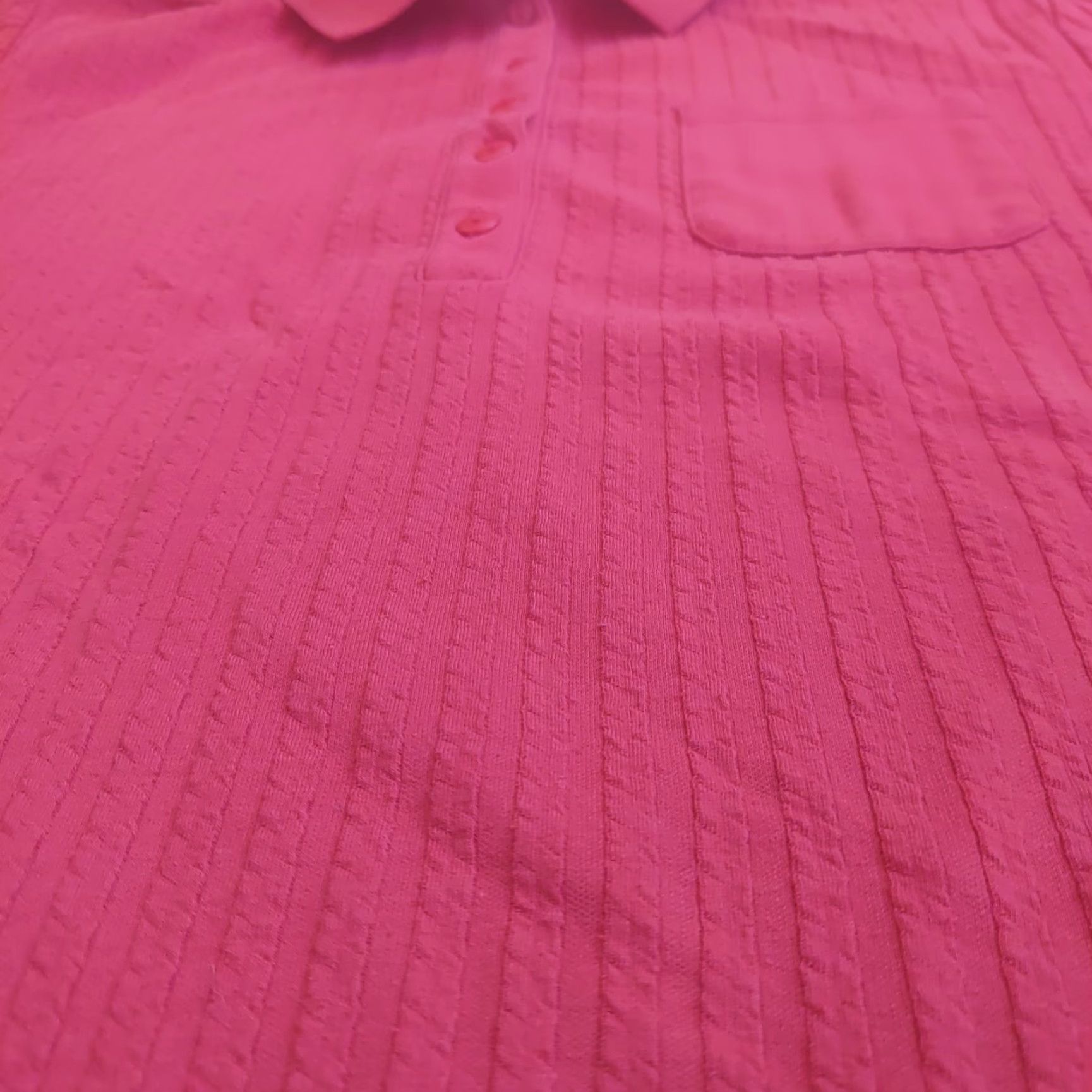 Vintage Together Classics Men’s Red Button Long Sleeve Polo Shirt PM Petite Size Size US M / EU 48-50 / 2 - 3 Thumbnail