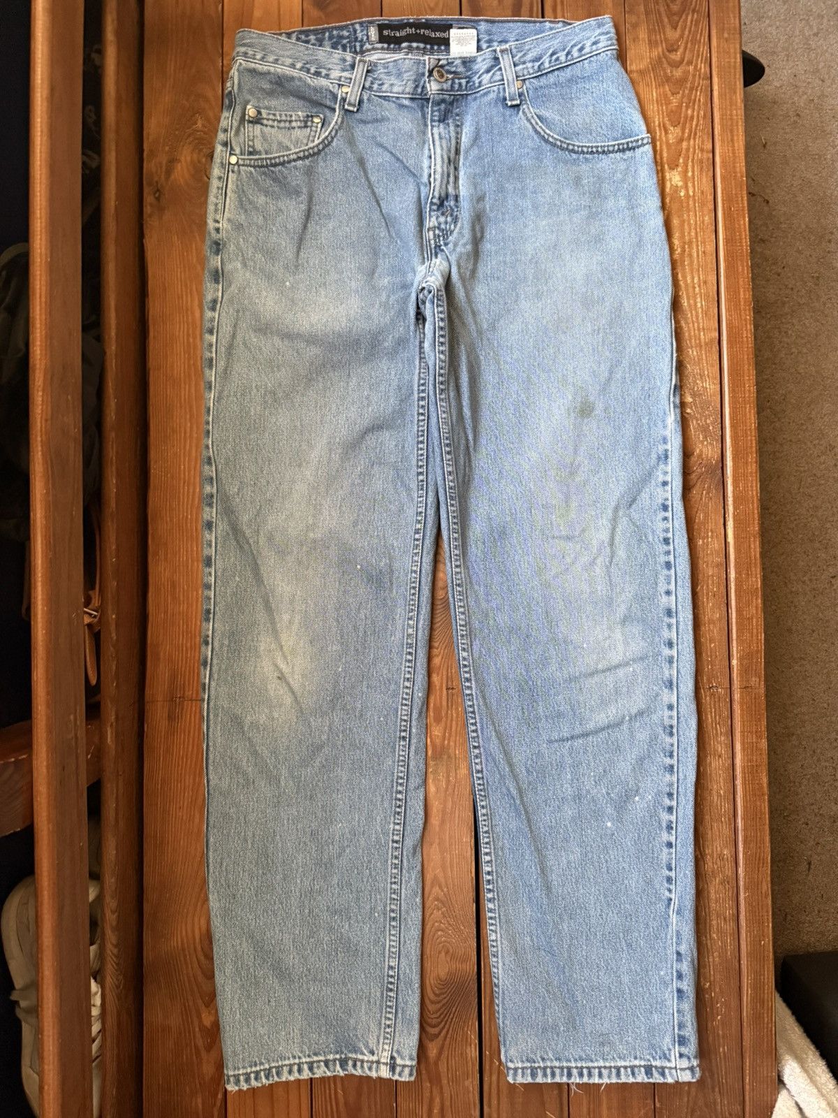 Levi's Vintage 90s Levis Silver Tab Straight Silver Tab Jeans Size US 33 - 1 Thumbnail