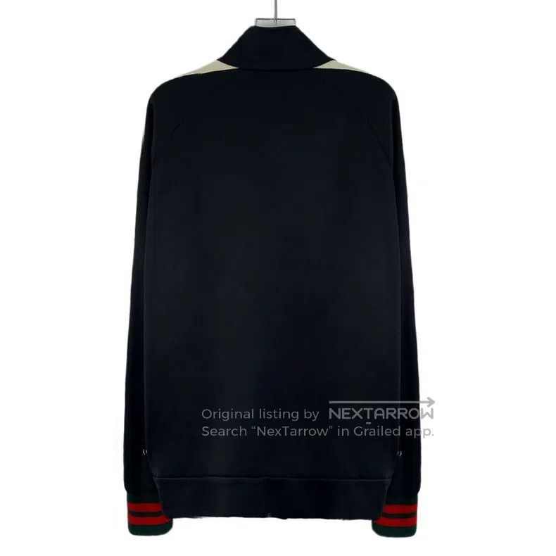 Gucci Gucci Black side striped logo stand-up collar zipper long- Size US L / EU 52-54 / 3 - 2 Thumbnail