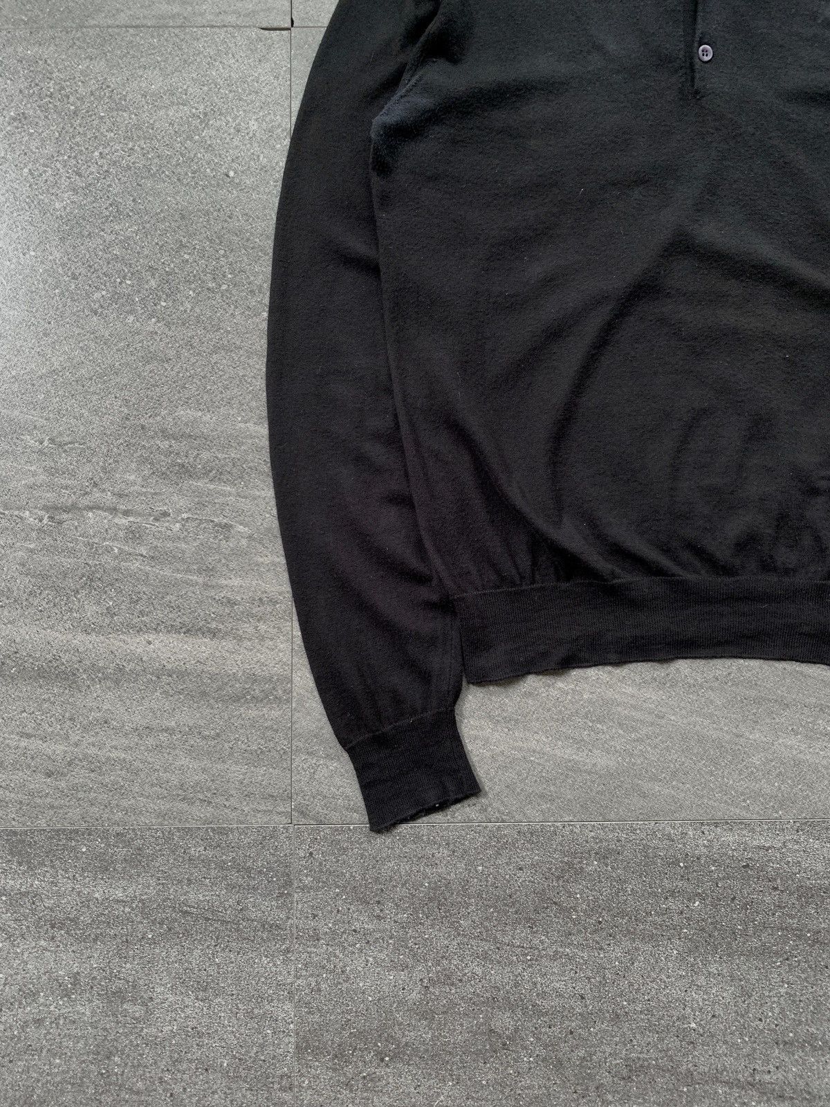 Prada Long Sleeve Knit Polo Shirt Size US M / EU 48-50 / 2 - 3 Thumbnail