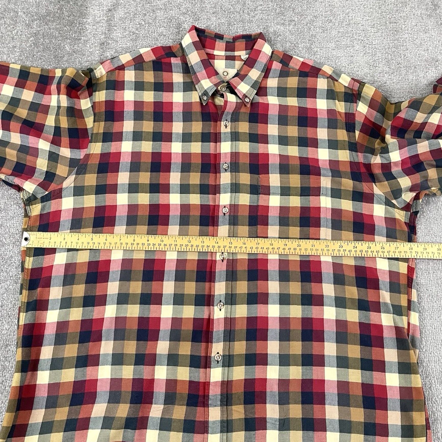 Vintage VINTAGE VIYELLA Shirt Mens XL Multi Plaid Wool Blend Button-Down Long Sleeve - Casual, Business, Workwear - Fall Winter Per United States (Wait) Size US XL / EU 56 / 4 - 6 Thumbnail