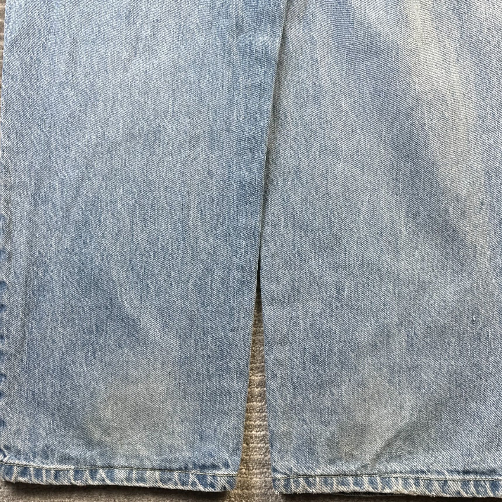 Denime VINTAGE Girbaud Jeans Mens 36x31 Denim Pants Y2K 90s Baggy Wide-Leg Distressed Logo Embroidered Blue 5-Pocket USA Grunge 90s Mens Size US 36 / EU 52 - 6 Thumbnail