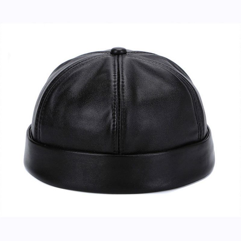 Vintage Adjustable Beanie Hip Hop Brimless Sheepskin Docker Cap Size ONE SIZE - 1 Thumbnail