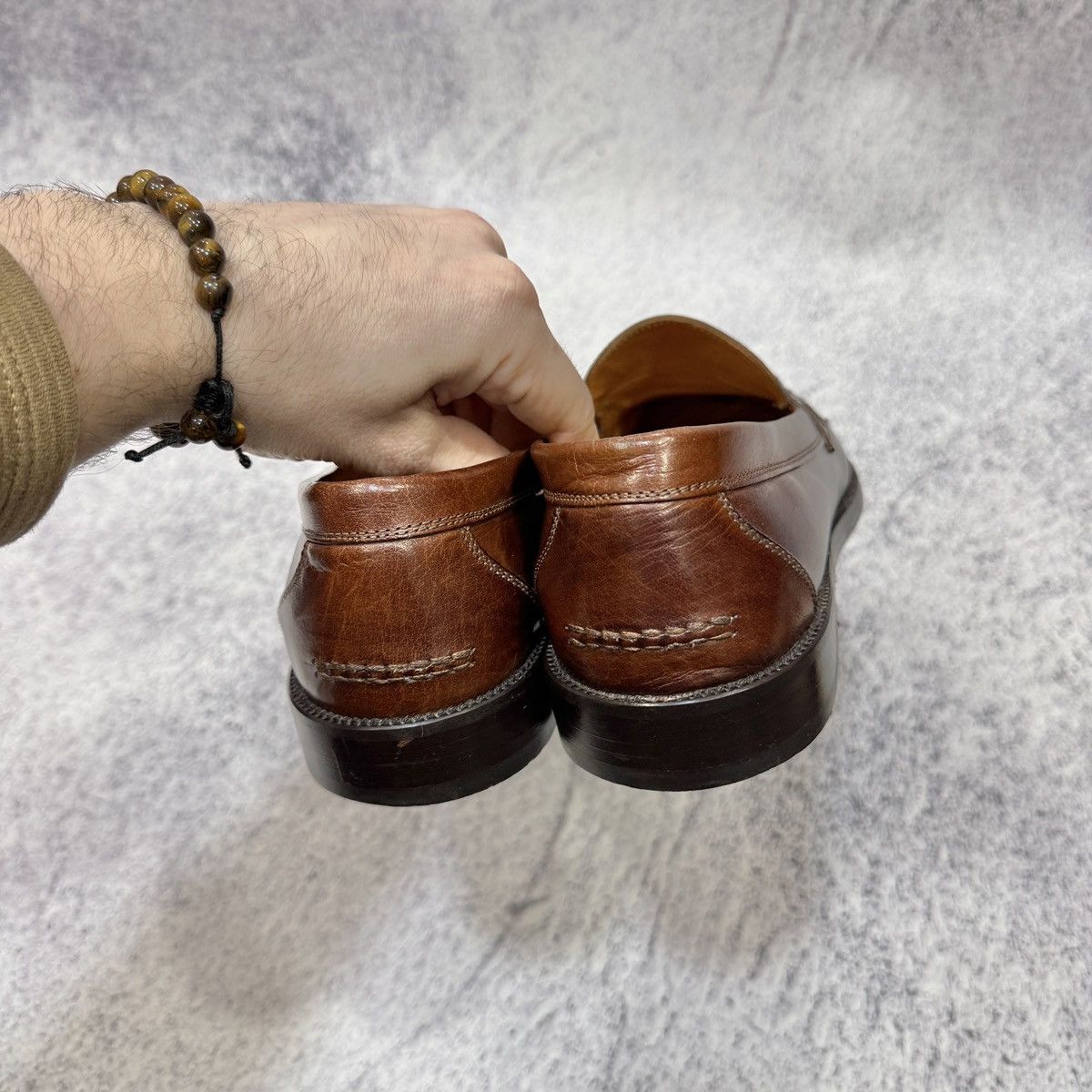 Russell & Bromley Russel & Bromley Mens Brown Leather Tassell Loafers US9.5 Size US 9.5 / EU 42-43 - 5 Thumbnail