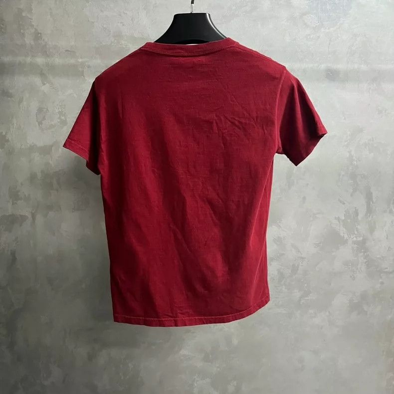 Balenciaga Balenciaga Red Logo Print Crew Neck Short Sleeve Tee Size US M / EU 48-50 / 2 - 2 Thumbnail