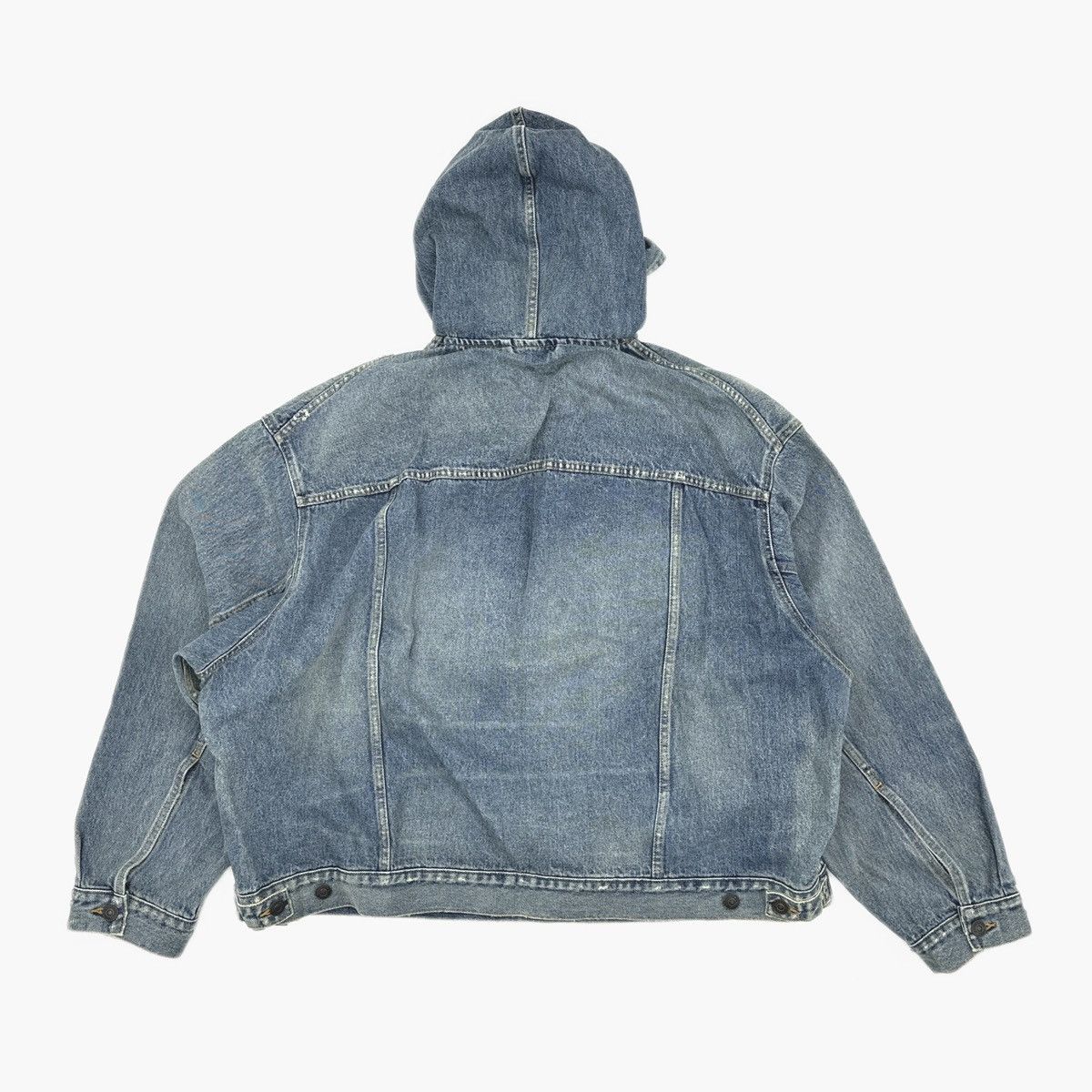 Balenciaga Balenciaga FW22 denim pullover hoodie jacket Size US M / EU 48-50 / 2 - 2 Thumbnail