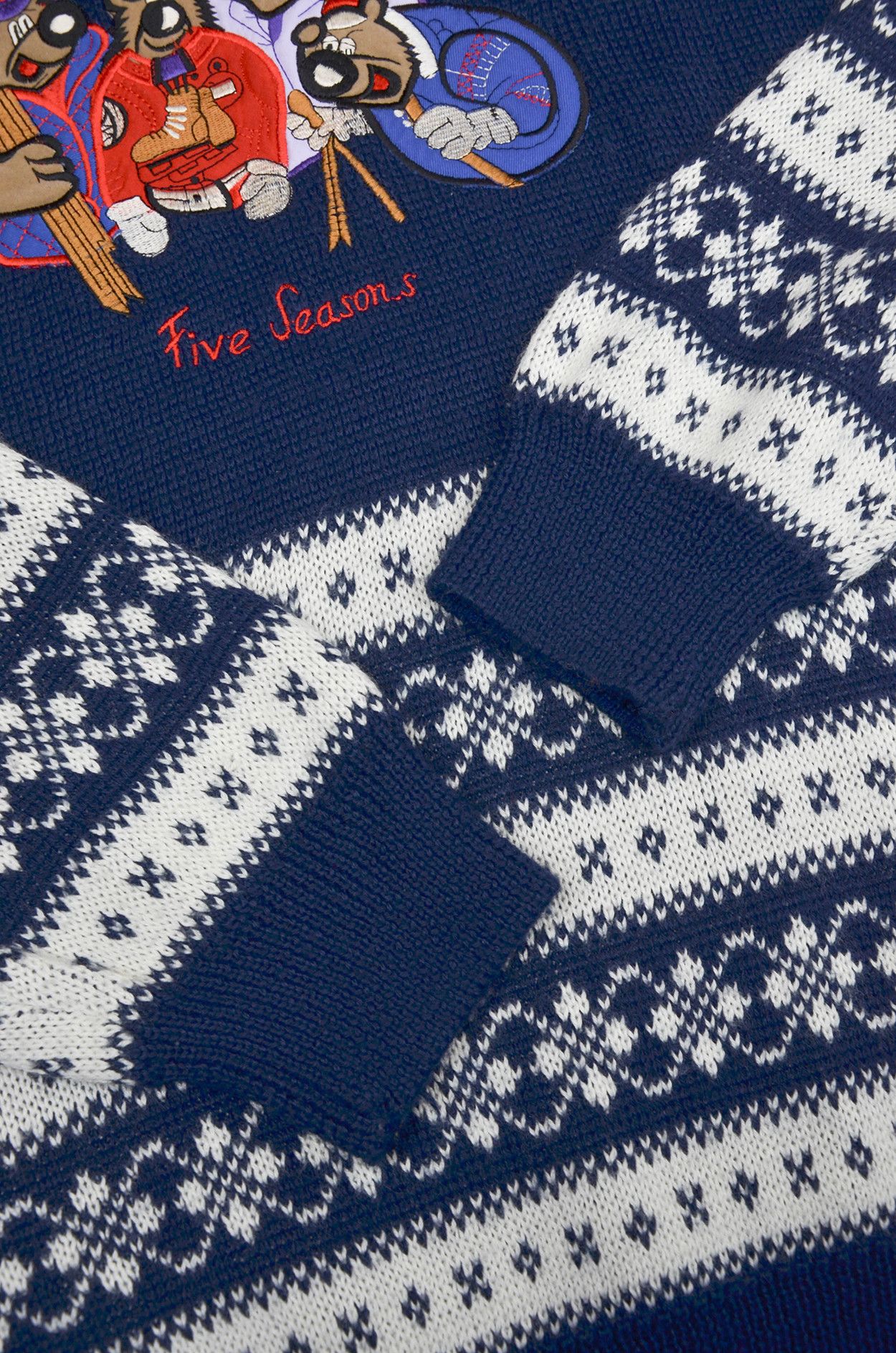 Vintage Five Seasons Nordic Hockey Bears Sweater Navy - Size L Size US L / EU 52-54 / 3 - 3 Thumbnail