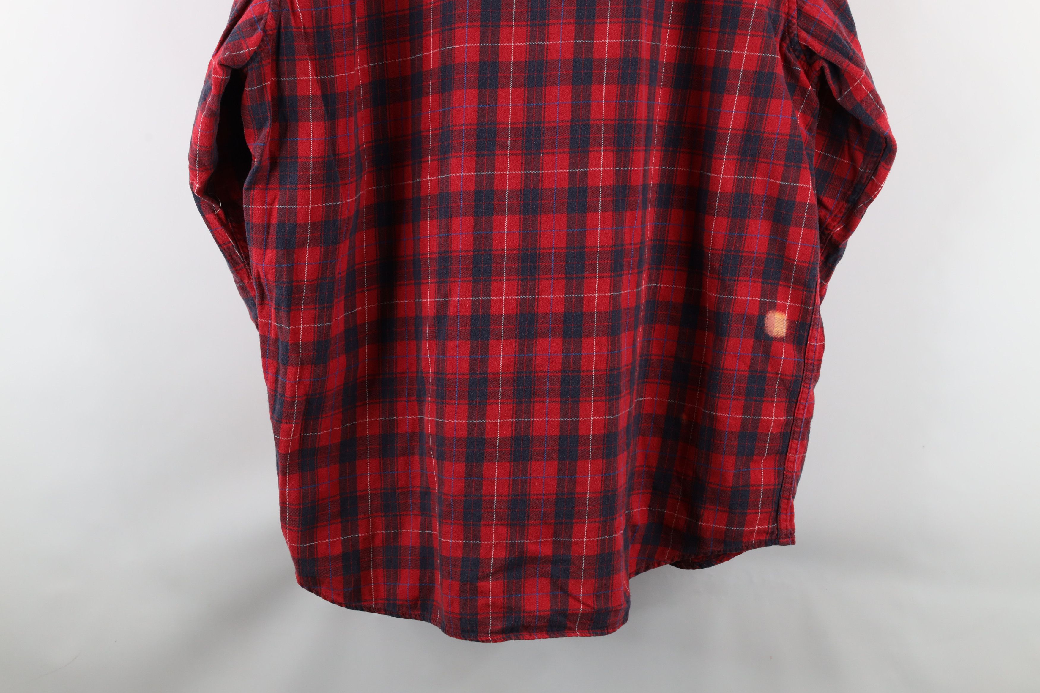 Carhartt × Vintage Vintage Carhartt Spell Out Collared Flannel Button Shirt Size US XXL / EU 58 / 5 - 13 Thumbnail