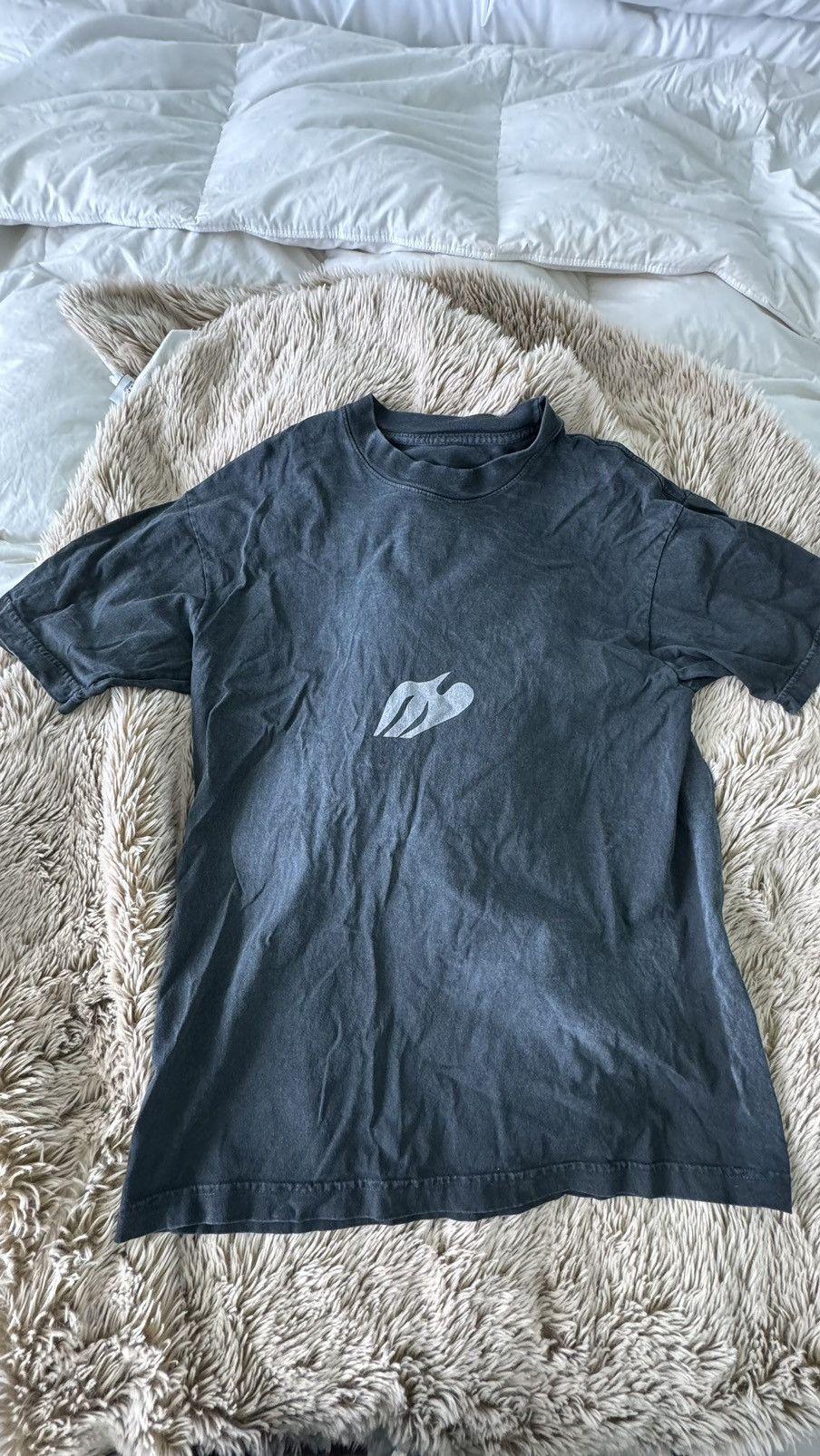 image of Yeezy Donda Doves T-Shirt in Black, Men's (Size Small)