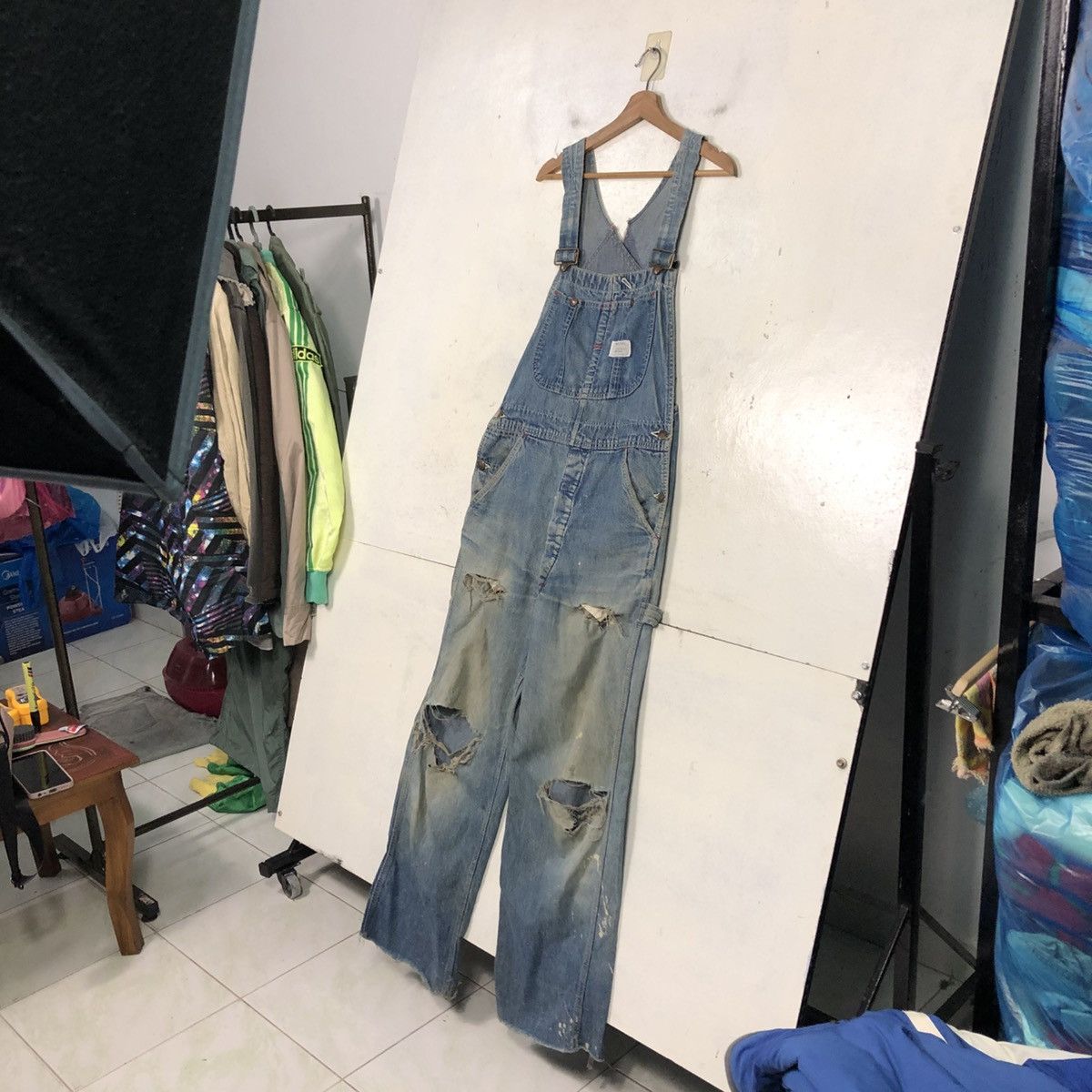 Vintage Vintage Union Made Denim Overall Big Mac Square Bak Size US 34 / EU 50 - 2 Thumbnail