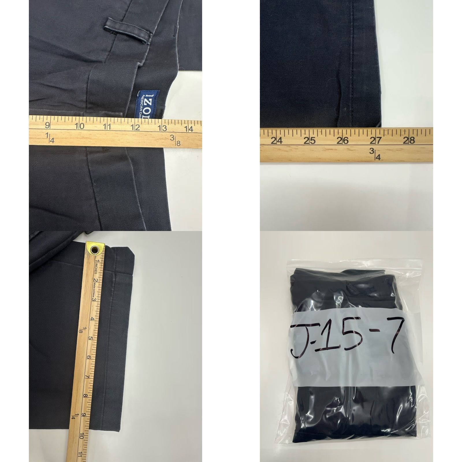 Izod VINTAGE IZOD Mens Dress Pants Size 38x30 Black Straight Fit Black (43) Size US 38 / EU 54 - 9 Thumbnail