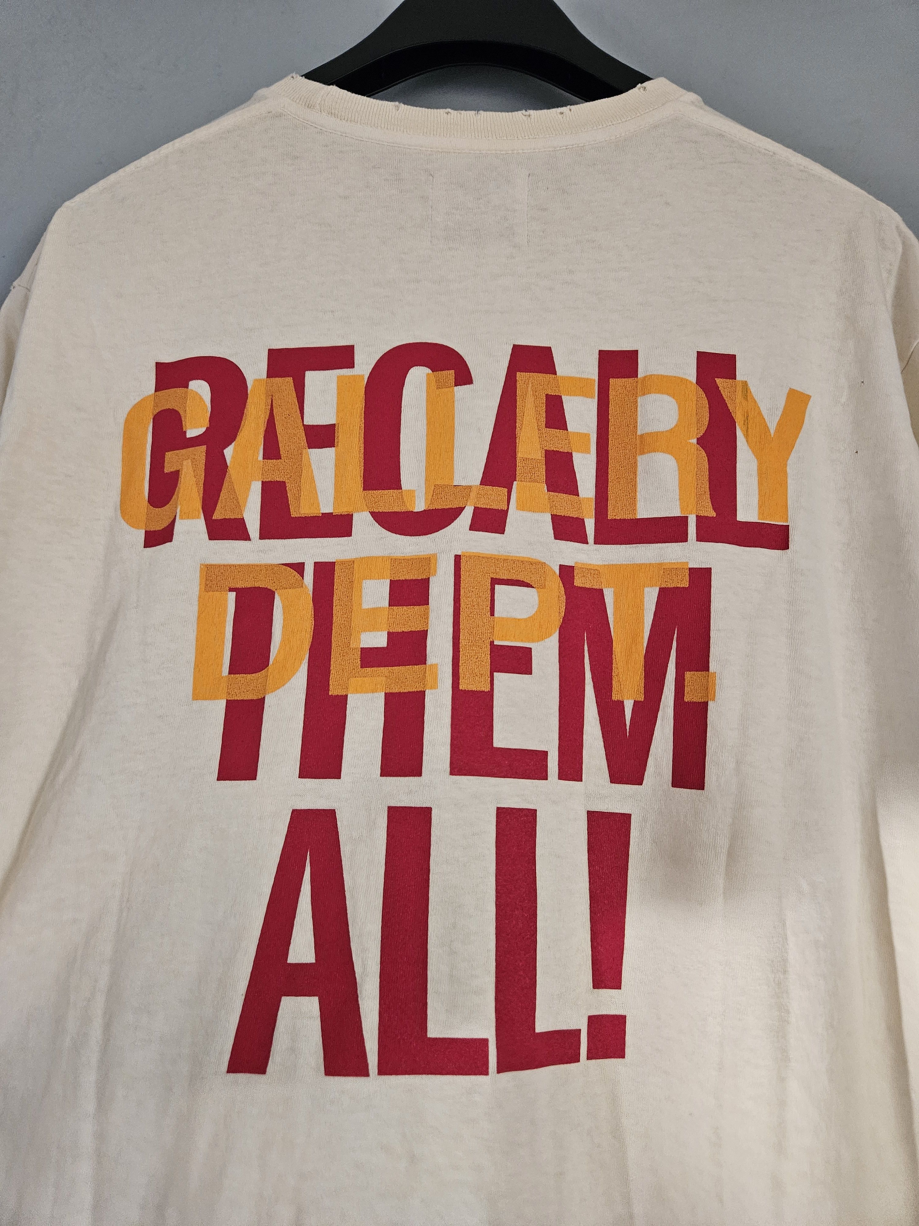 Gallery Dept. G Ball Recall Them All Distressed Beige Tee Size US M / EU 48-50 / 2 - 4 Thumbnail