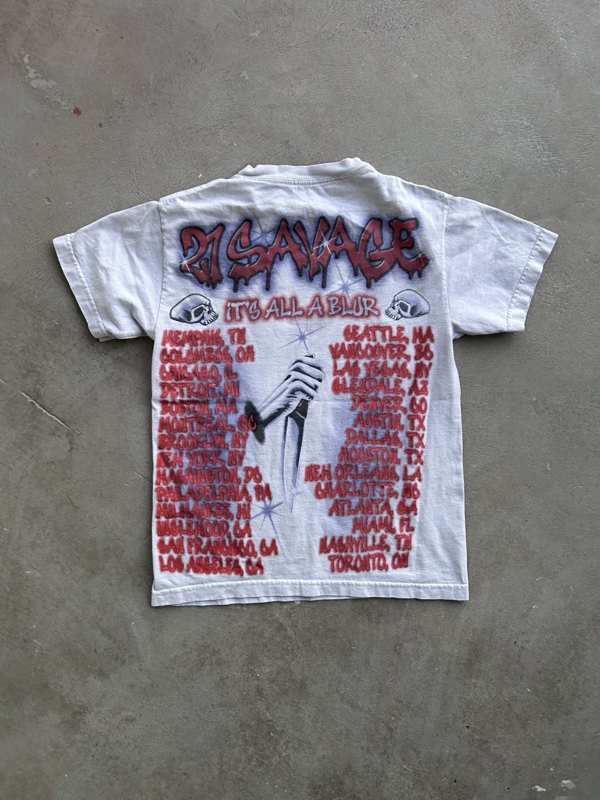 21 Savage × Drake × October's Very Own Drake X Savage Slaughtergang T Shirt Size US S / EU 44-46 / 1 - 2 Thumbnail