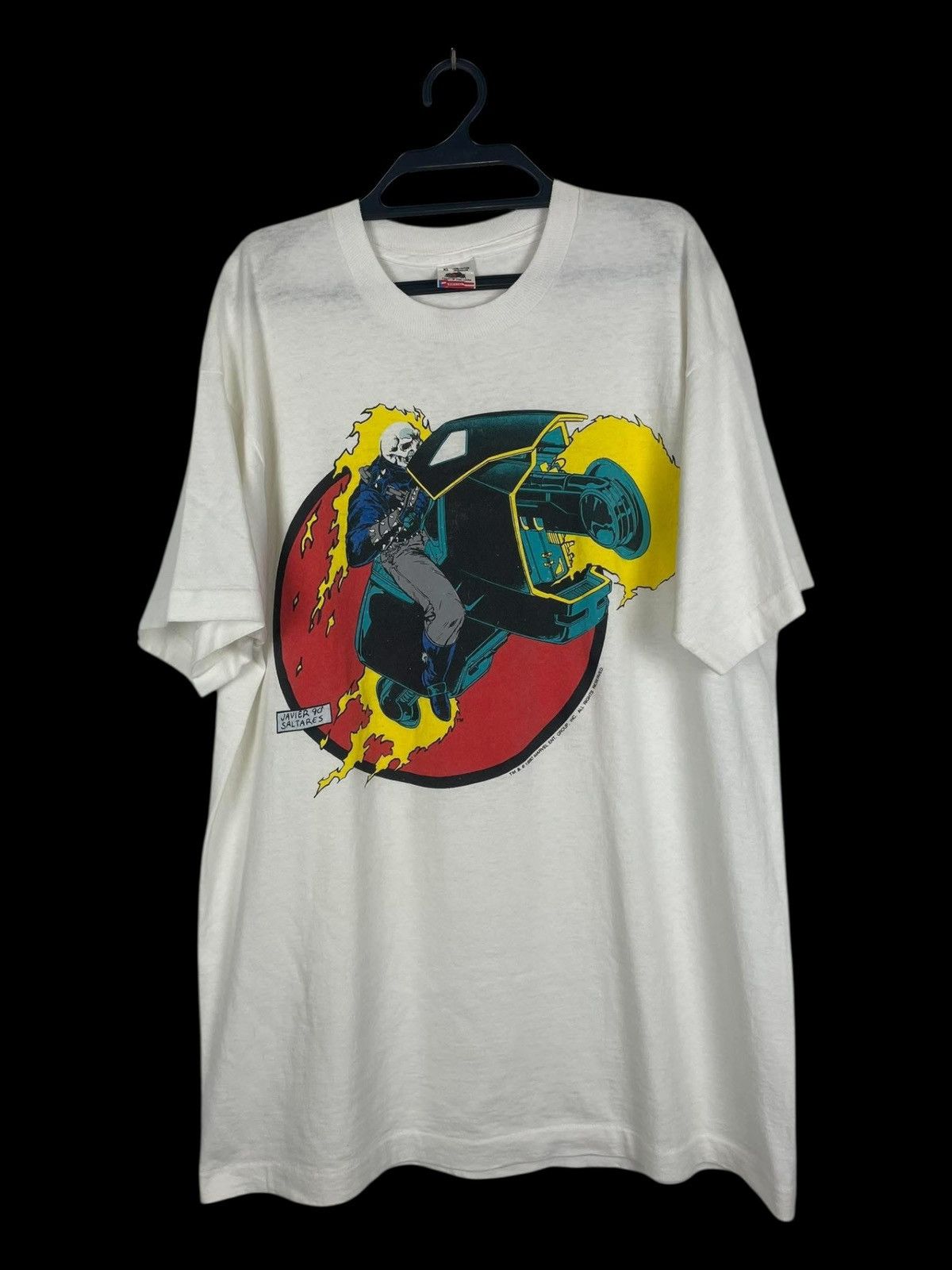 Star Of Hollywood Vintage 1990 Marvel Ghost Rider Tee Size US XL / EU 56 / 4 - 1 Thumbnail