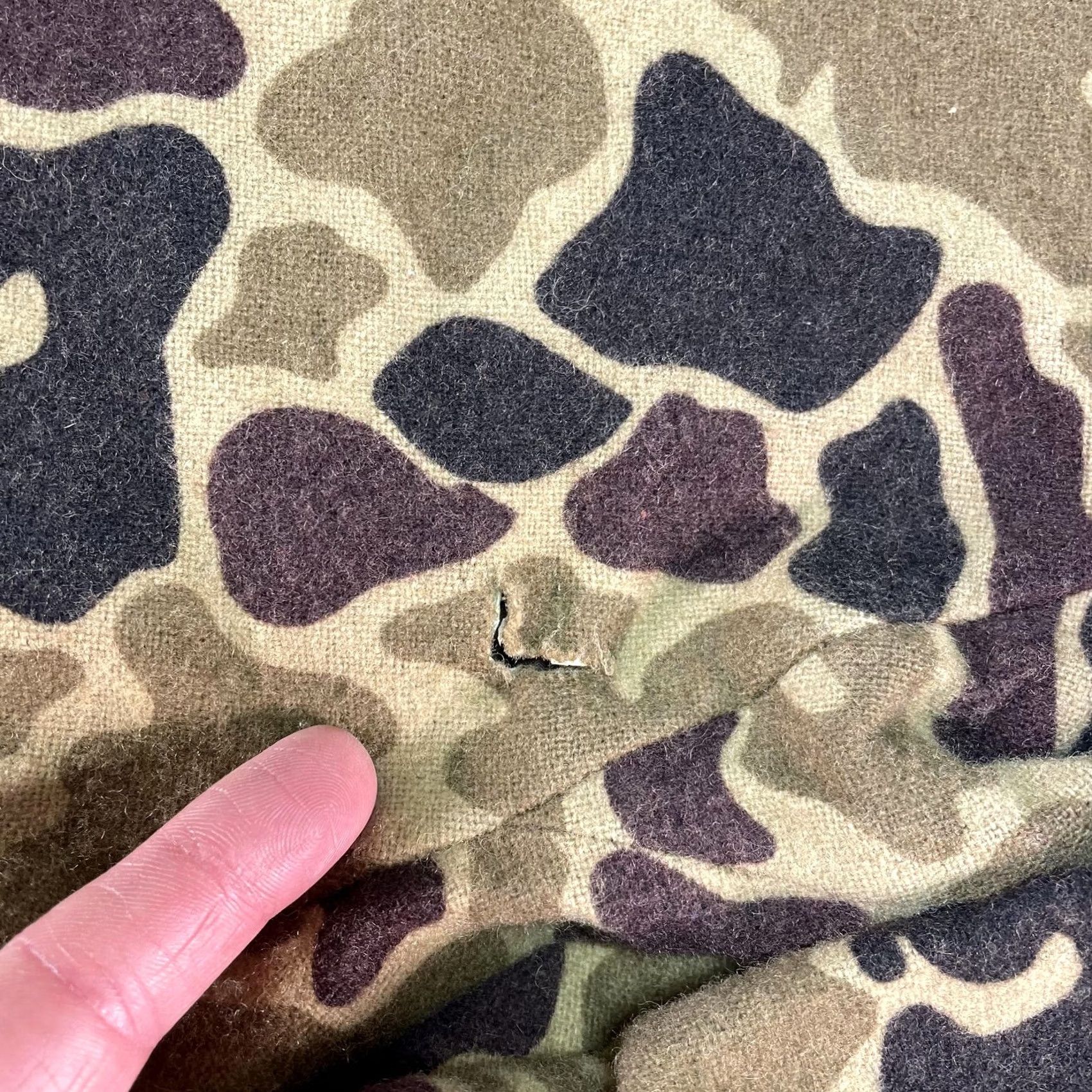 Vintage VINTAGE Woolrich Camouflage Jacket Mens XL Brown Wool Gore Tex Parka Hooded Pockets Zipper Size US XL / EU 56 / 4 - 7 Thumbnail