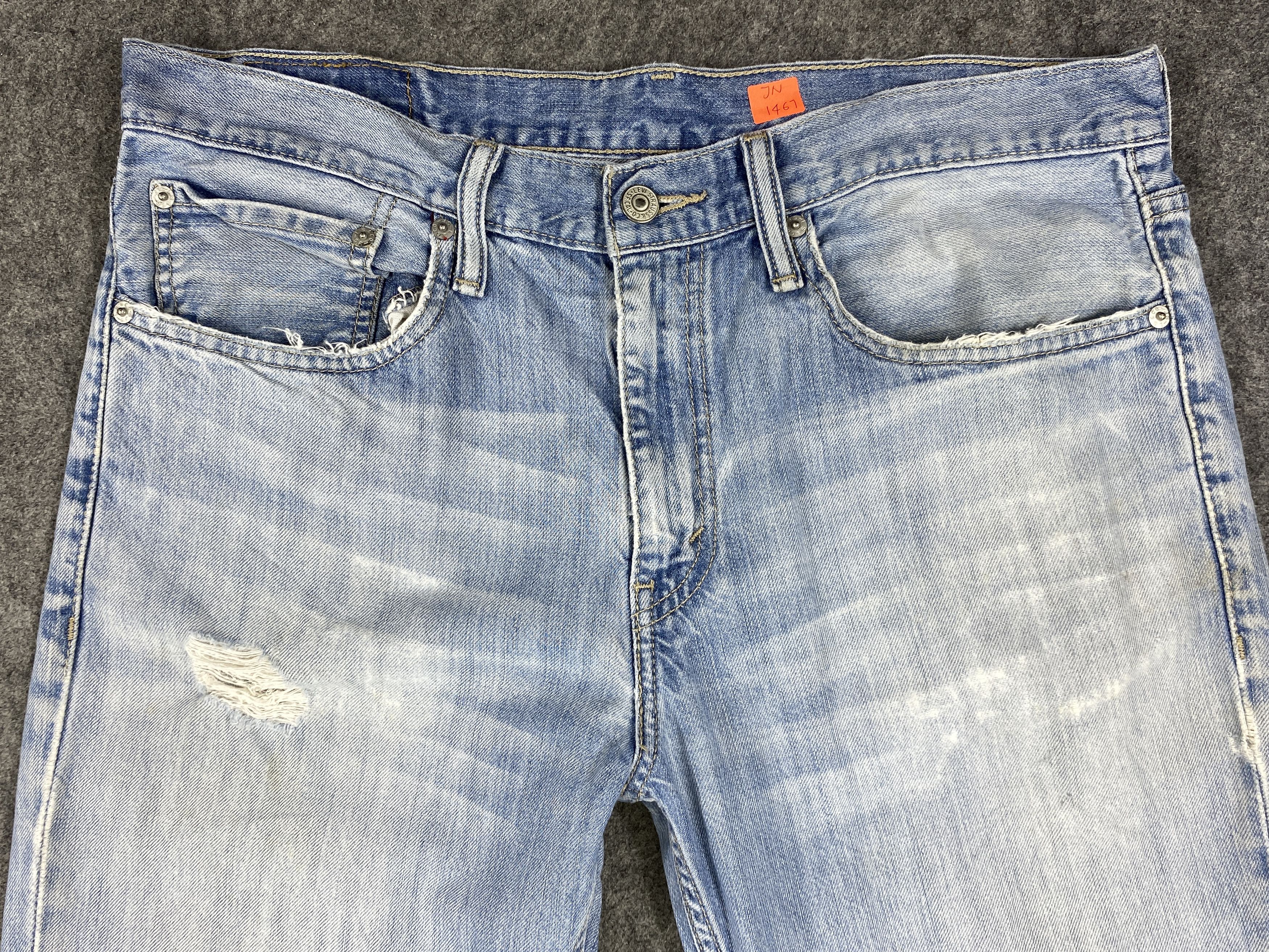Levi's Light Blue Wash Vintage Levi's 511 35x31.5 Denim -JN1467 Size US 35 - 3 Thumbnail