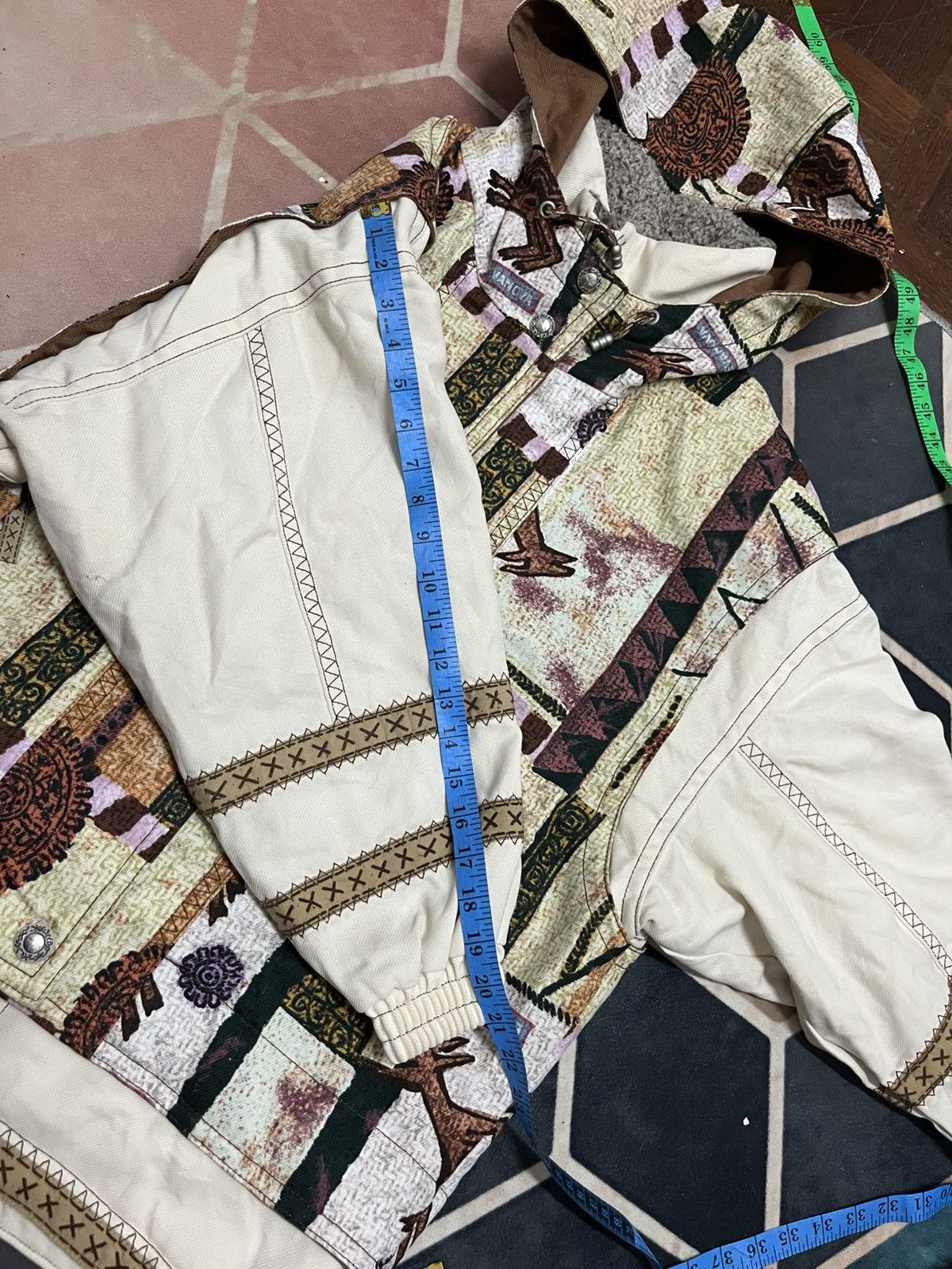 Japanese Brand 💥Vintage EVANOVA Japan Baroque Tribal Motives Size US L / EU 52-54 / 3 - 16 Thumbnail