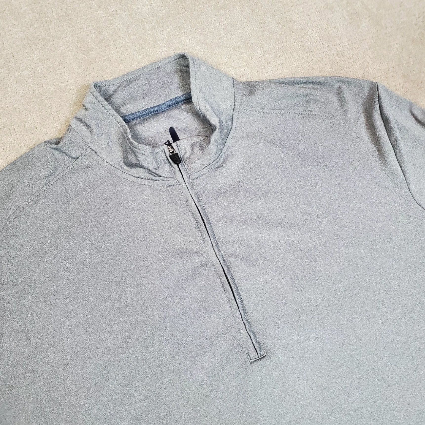 johnnie-O Johnnie-O Pullover Mens Large Gray Quarter Zip Shirt Jacket Performance Stretch Logo Mock Neck Casual Shirt Jacket Mens L Gray 1/4 Zip Stretch Golf Size US L / EU 52-54 / 3 - 2 Thumbnail