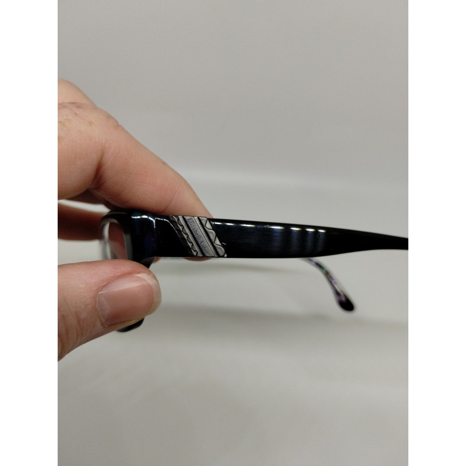 Vintage Elizabeth Arden EA 1098-2 Women Eyeglass Frames Black Multic Size ONE SIZE - 5 Thumbnail