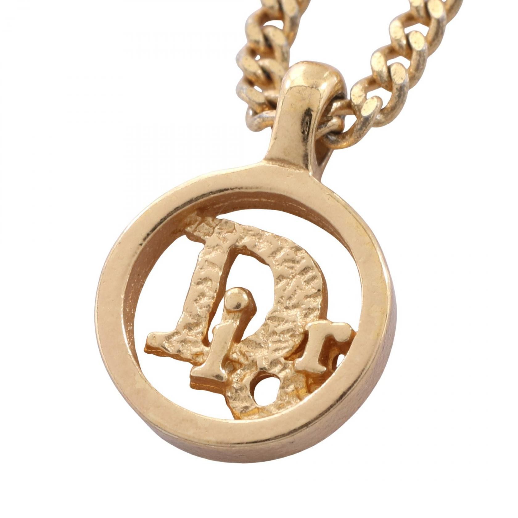 Dior Dior Christian Dior Circle Logo Necklace Metal Necklace DUTY FREE for USA Size ONE SIZE - 1 Thumbnail