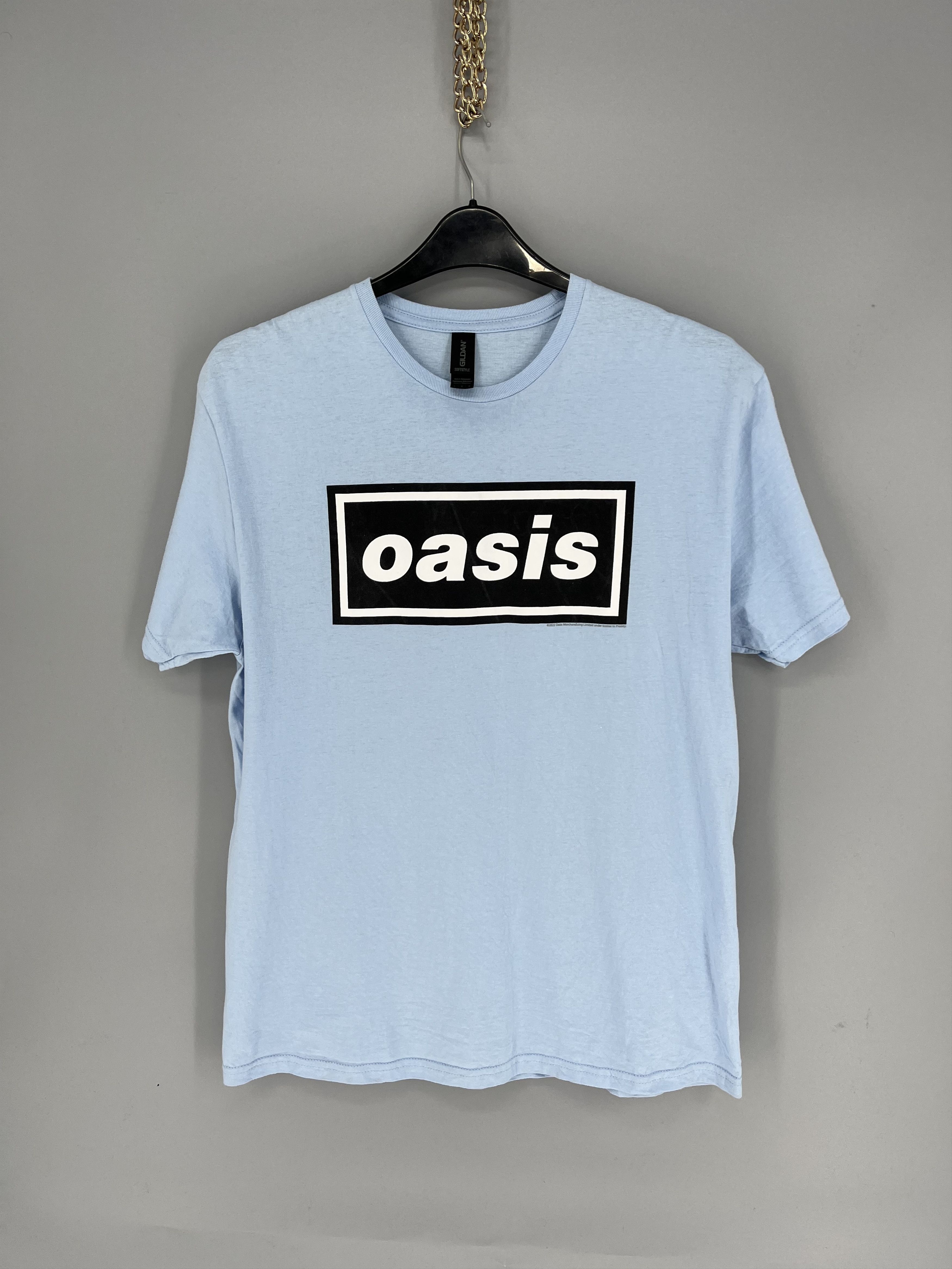 Band Tees Vintage Oasis Y2K Box Logo Sky White T Shirt Size US XL / EU 56 / 4 - 1 Thumbnail