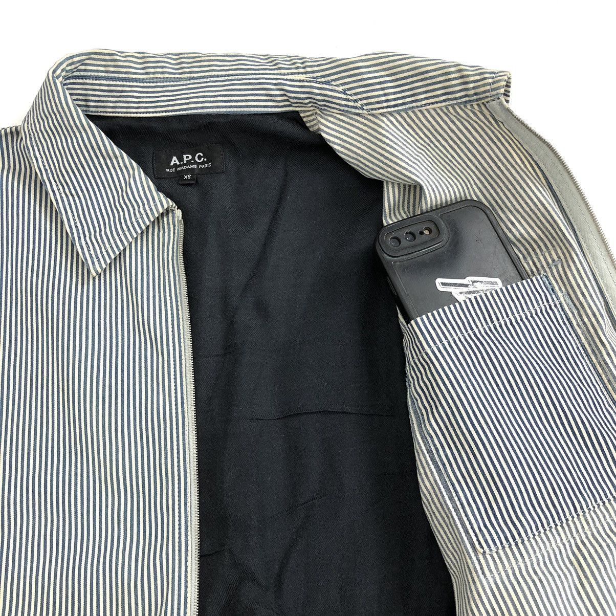 A.P.C. Vintage A.P.C Hickory Chore Jacket Denim Size US S / EU 44-46 / 1 - 9 Thumbnail