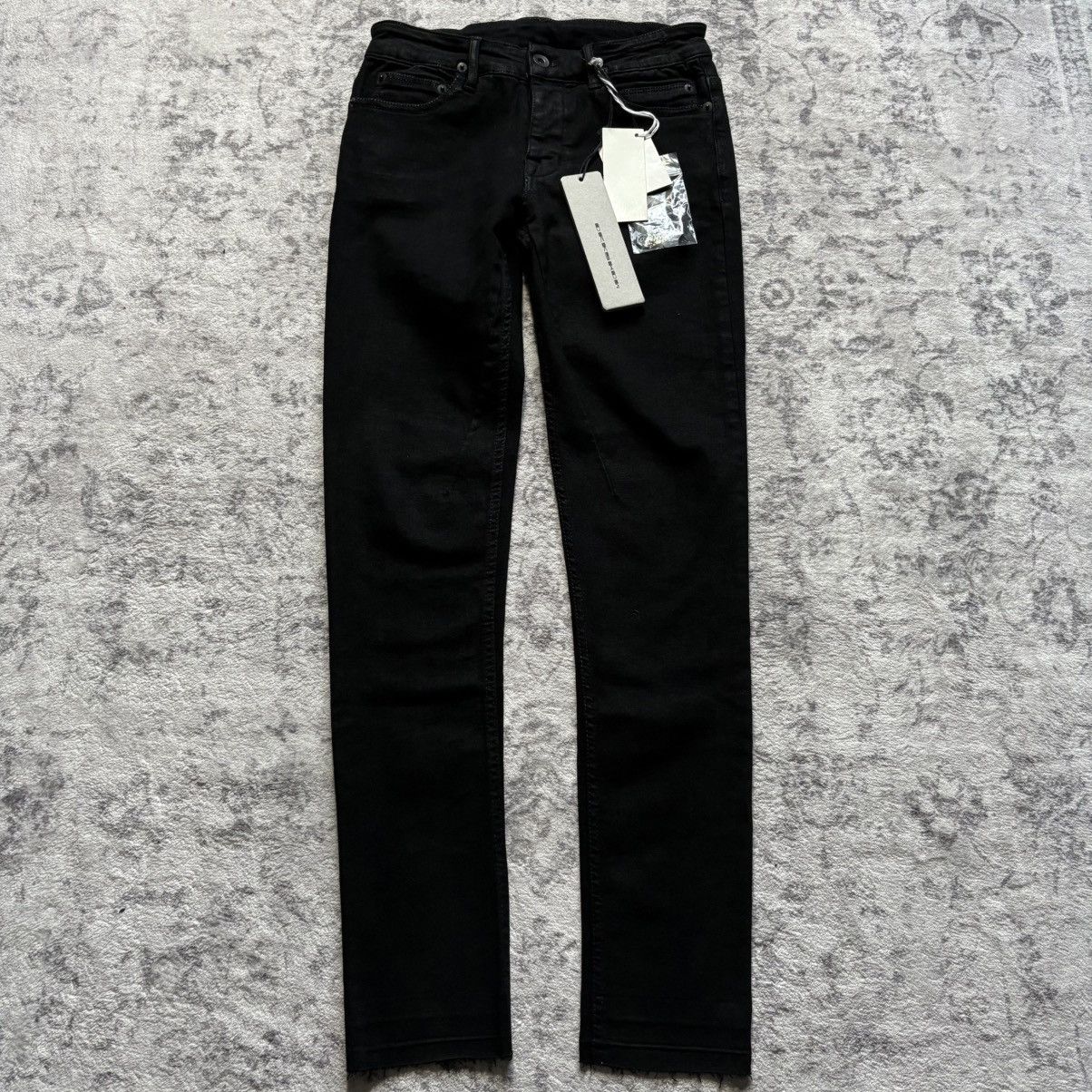 Rick Owens Drkshdw Rick Owens Slashed Detroit Denim Black Size 36 