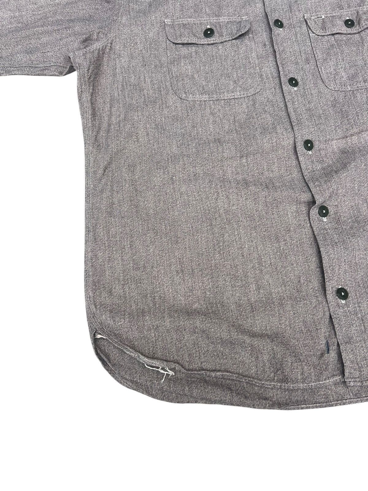 Freewheelers Super Big-Cat Workers Japan Salt & Pepper Work Shirt Size US L / EU 52-54 / 3 - 10 Thumbnail