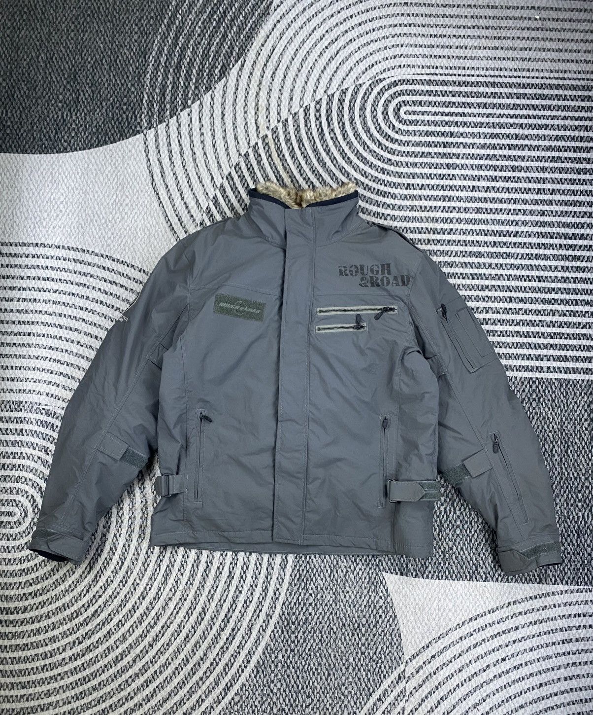 ICON Motorsports 🔥Rough & Road Motorcycle Gear Fur Collar Riding Jacket Size US L / EU 52-54 / 3 - 1 Thumbnail