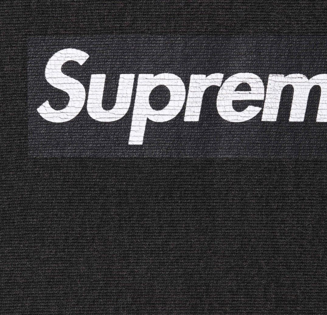 Supreme Supreme Washed Box Logo Crewneck Black Medium | Grailed 