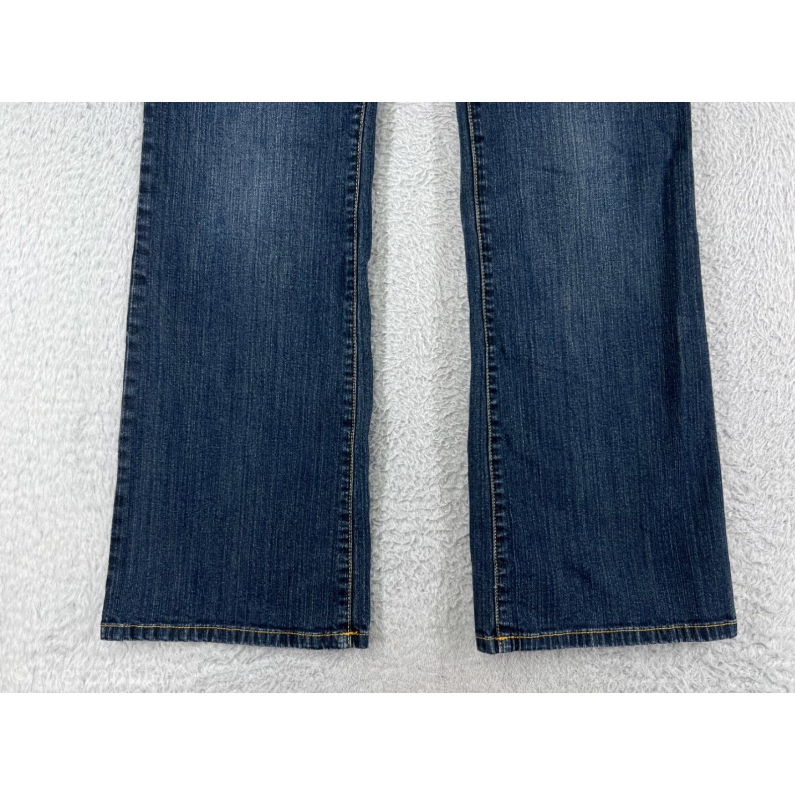 Mossimo Mossimo Jeans Womens 15 Blue Denim Bootcut Dark Wash Embroidered Cotton Size 36" / US 14 / IT 50 - 5 Thumbnail