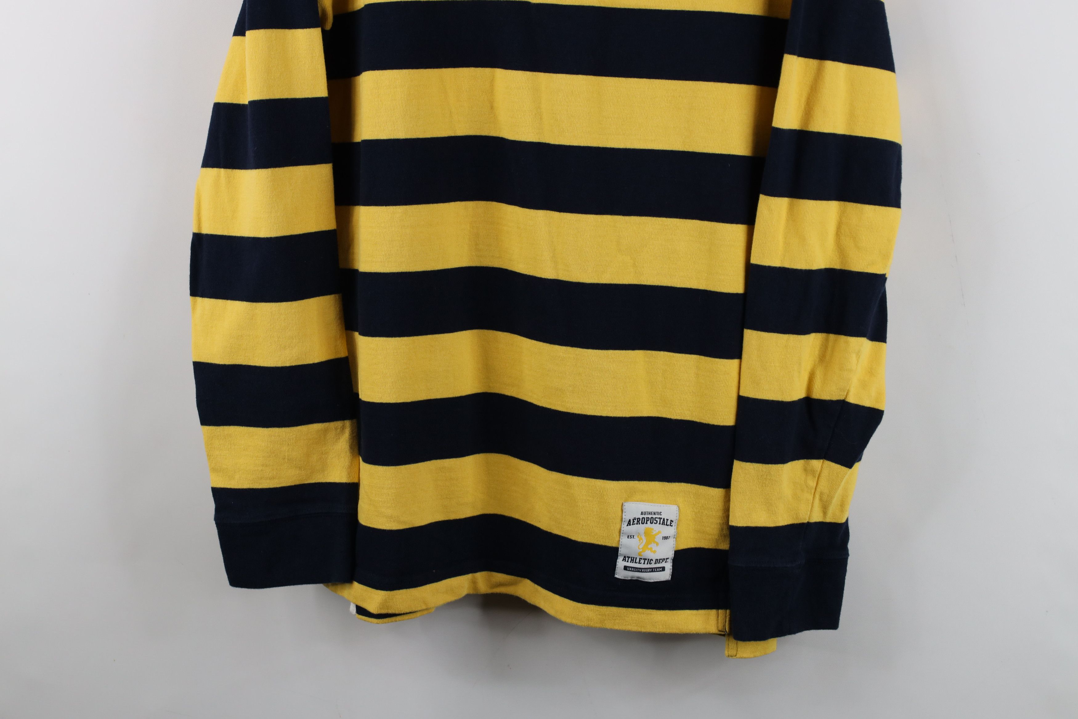 Aeropostale Vintage 90s Y2K Aeropostale Heavy Long Sleeve Rugby Polo Size US S / EU 44-46 / 1 - 3 Thumbnail