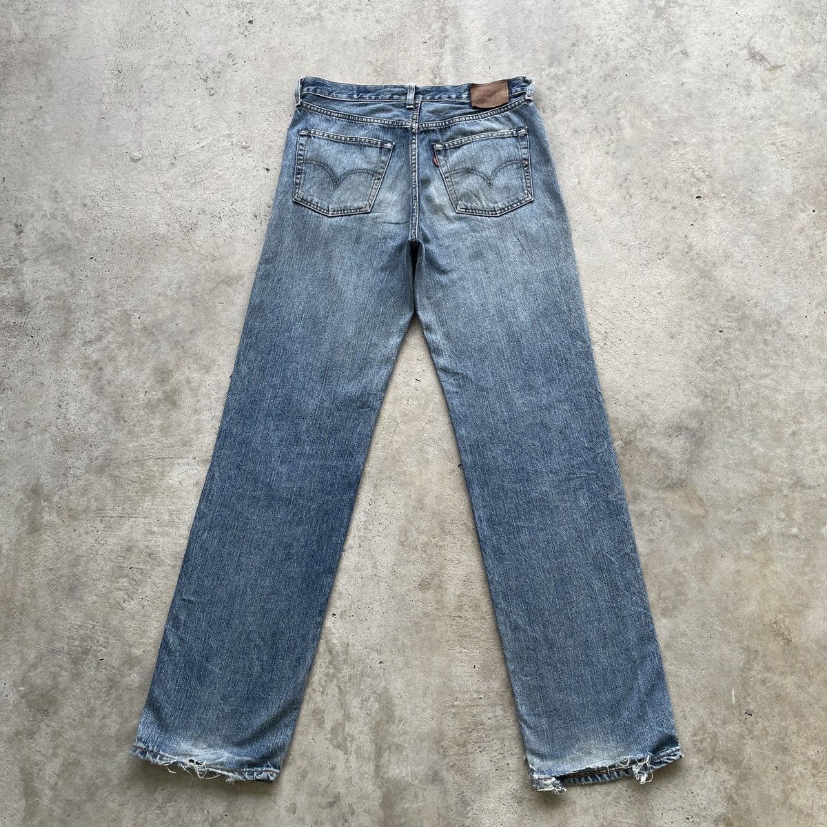 Jean × Levi's W33💥 Vintage Levi’s 502 Distressed Jeans Faded Denim Pants Size US 33 - 14 Thumbnail