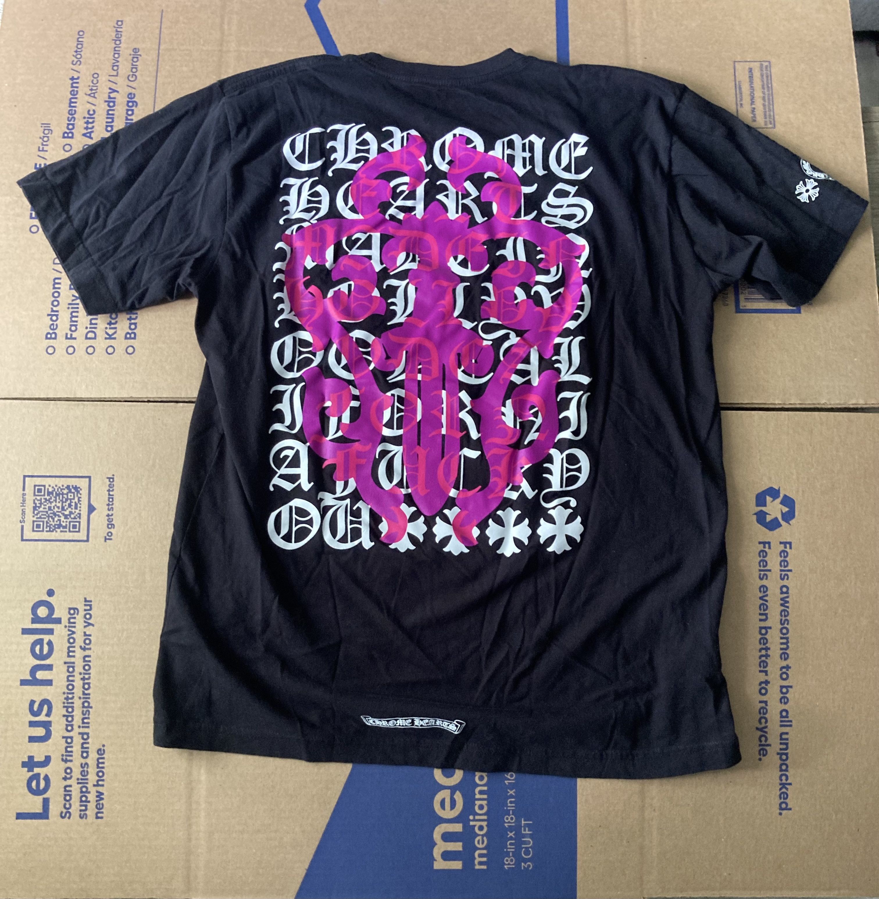 Chrome Hearts Chrome Hearts Eye Chart Dagger Longsleeve T