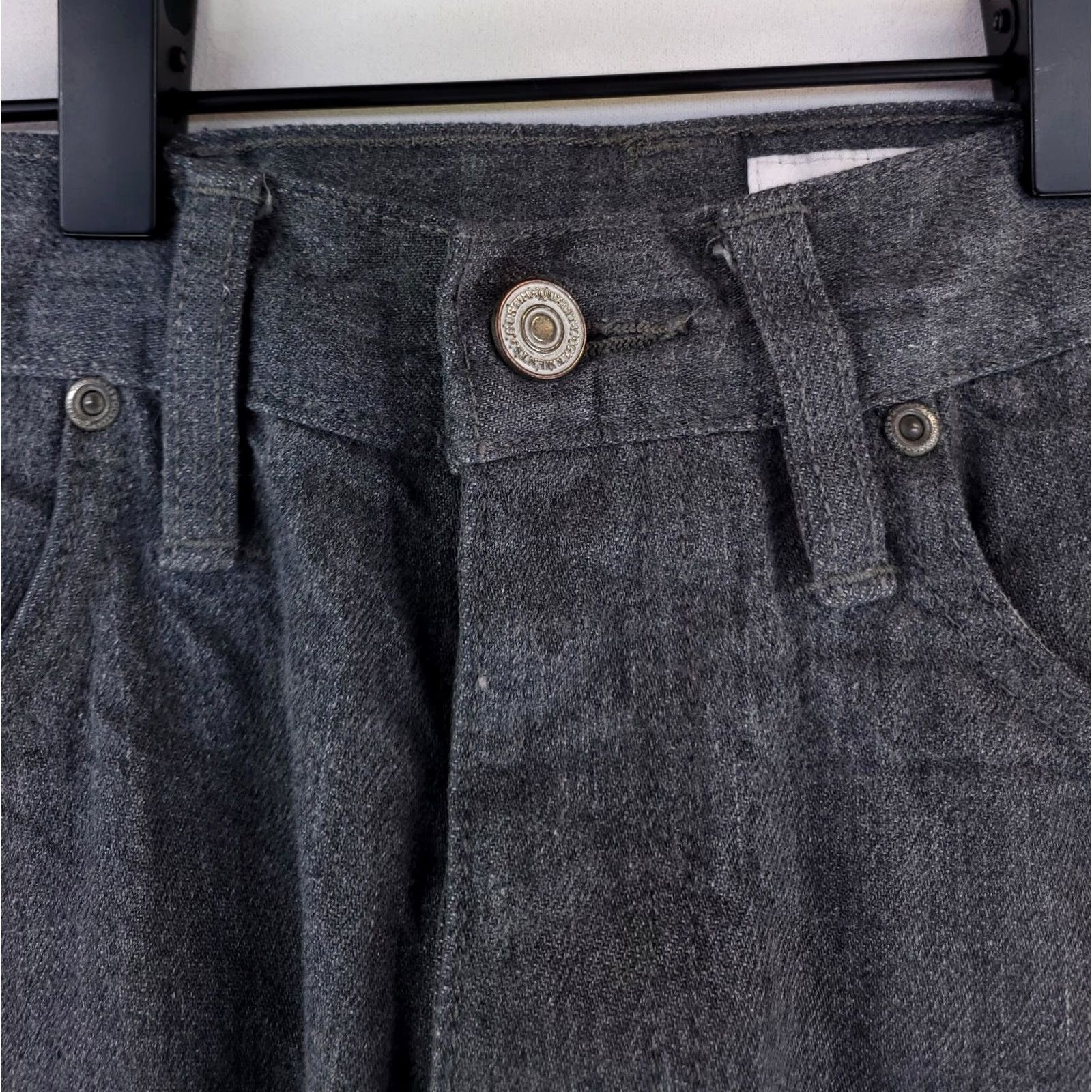 Gustin Gustin Jeans Skinny Raw Gray Mens 32 x 28 Inseam Gray Mens Skinny Selvedge Jeans Size US 32 / EU 48 - 2 Thumbnail