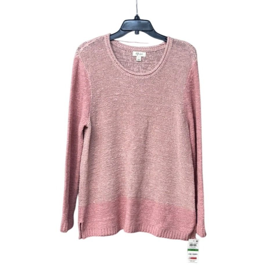 Other Style & Co Acrylic/Nylon Knit Sweater, Hibiscus/ French Tuli Size XL / US 12-14 / IT 48-50 - 1 Thumbnail