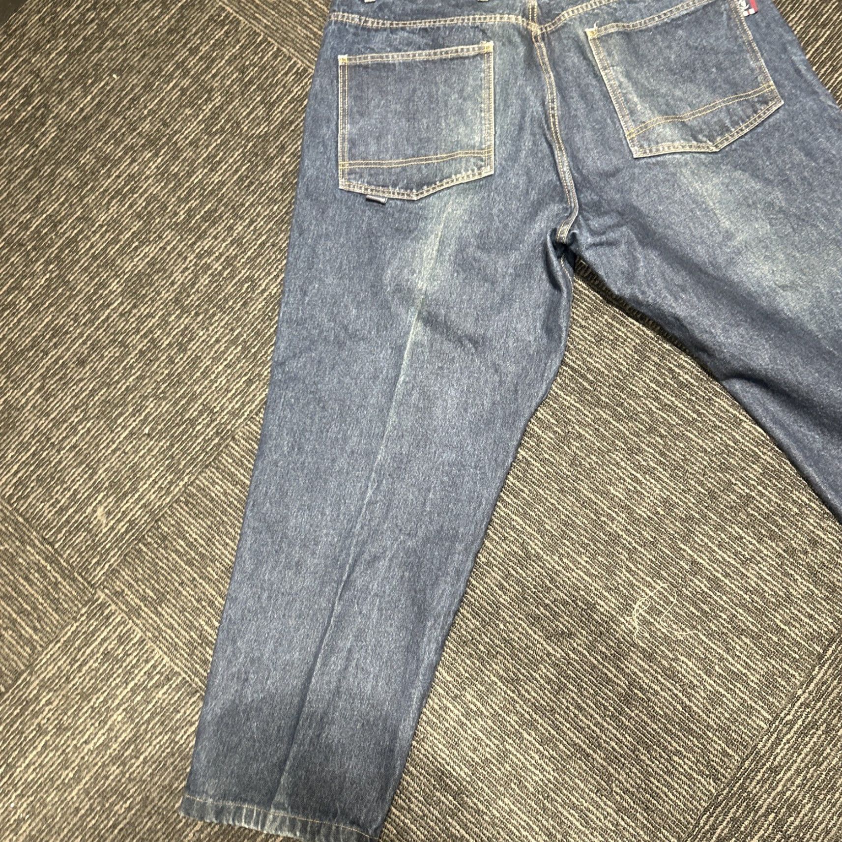 Phat Farm VINTAGE Phat Farm Jeans Baggy 90s Grunge Hip Hop Blue Denim 34x33 Wide-Leg 5-Pocket Mens Size US 34 / EU 50 - 4 Thumbnail