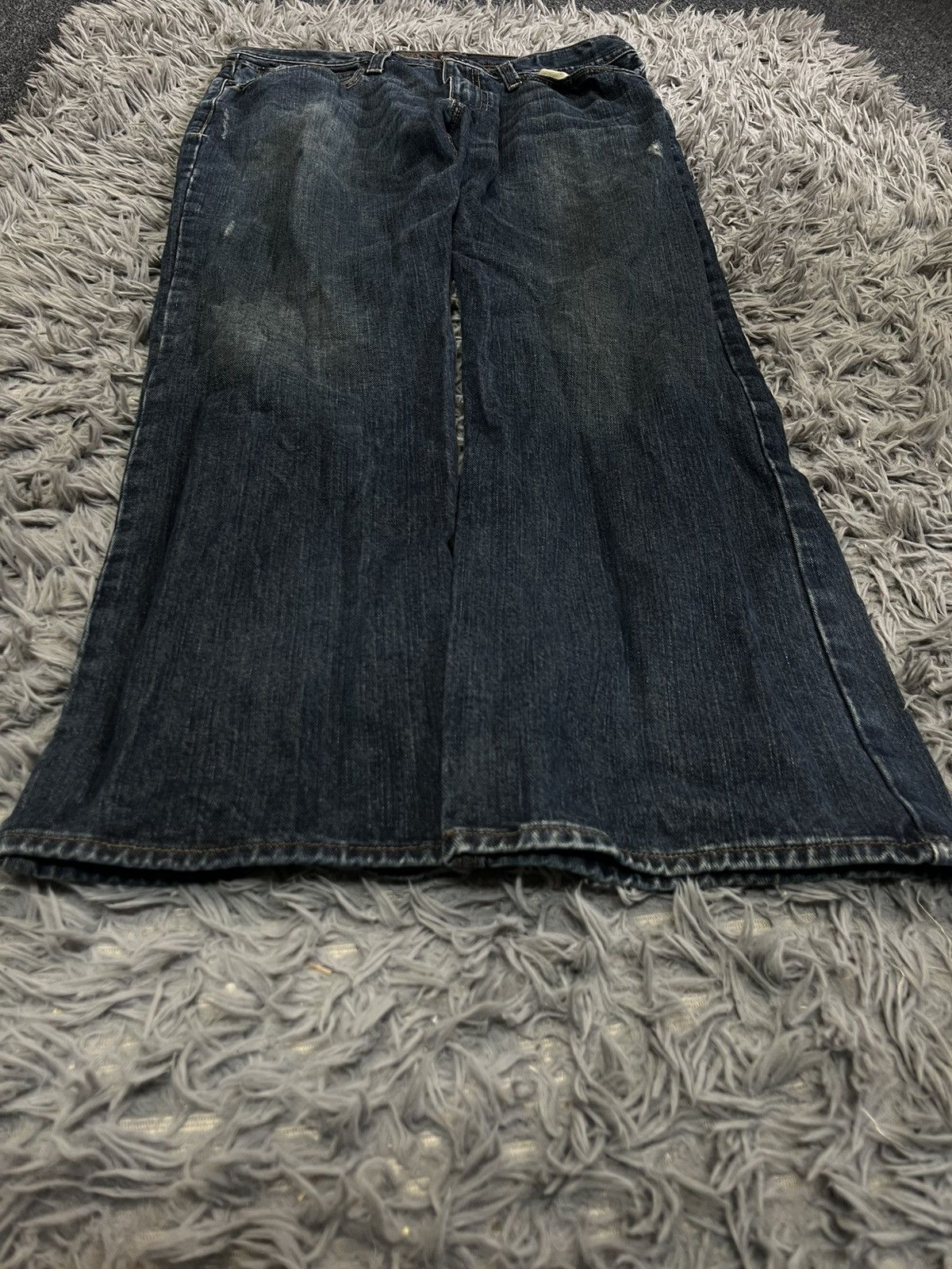 Vintage Baggy dark blue jeans Size US 34 / EU 50 - 1 Thumbnail
