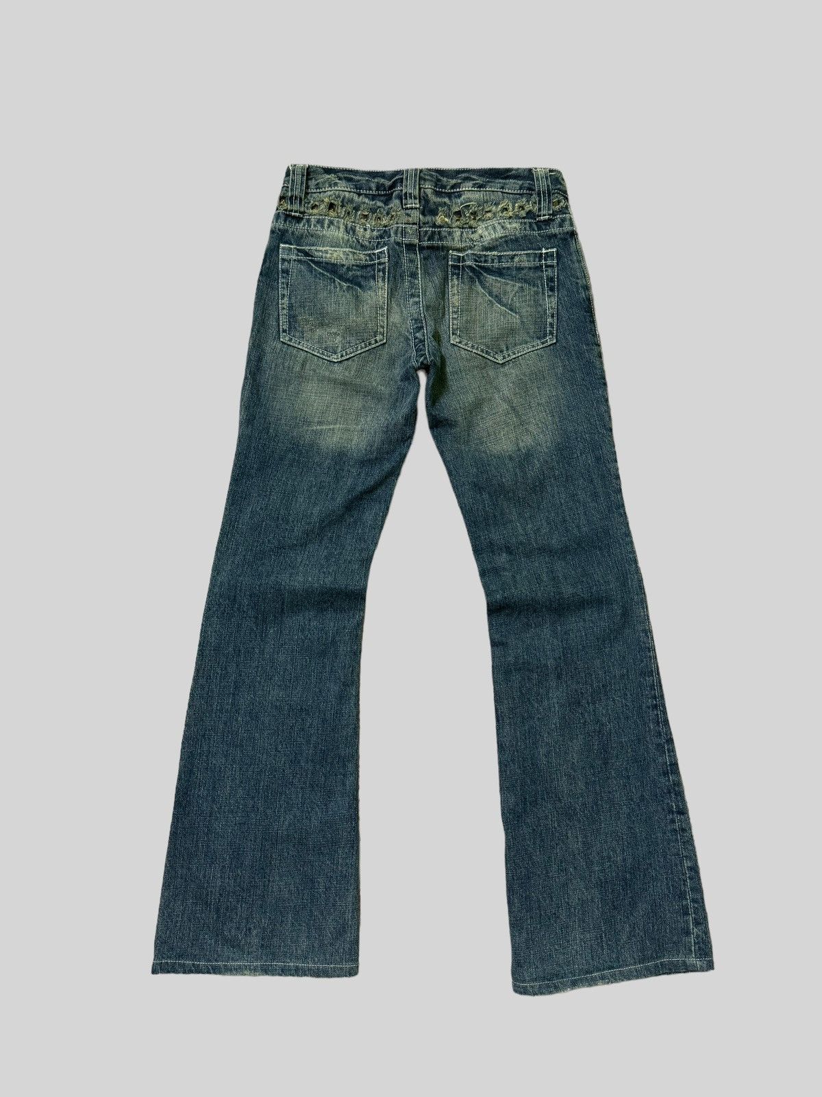 Beauty Beast × If Six Was Nine × Japanese Brand Flare Studded Gothic Distressed Denim pants Size US 29 - 2 Thumbnail