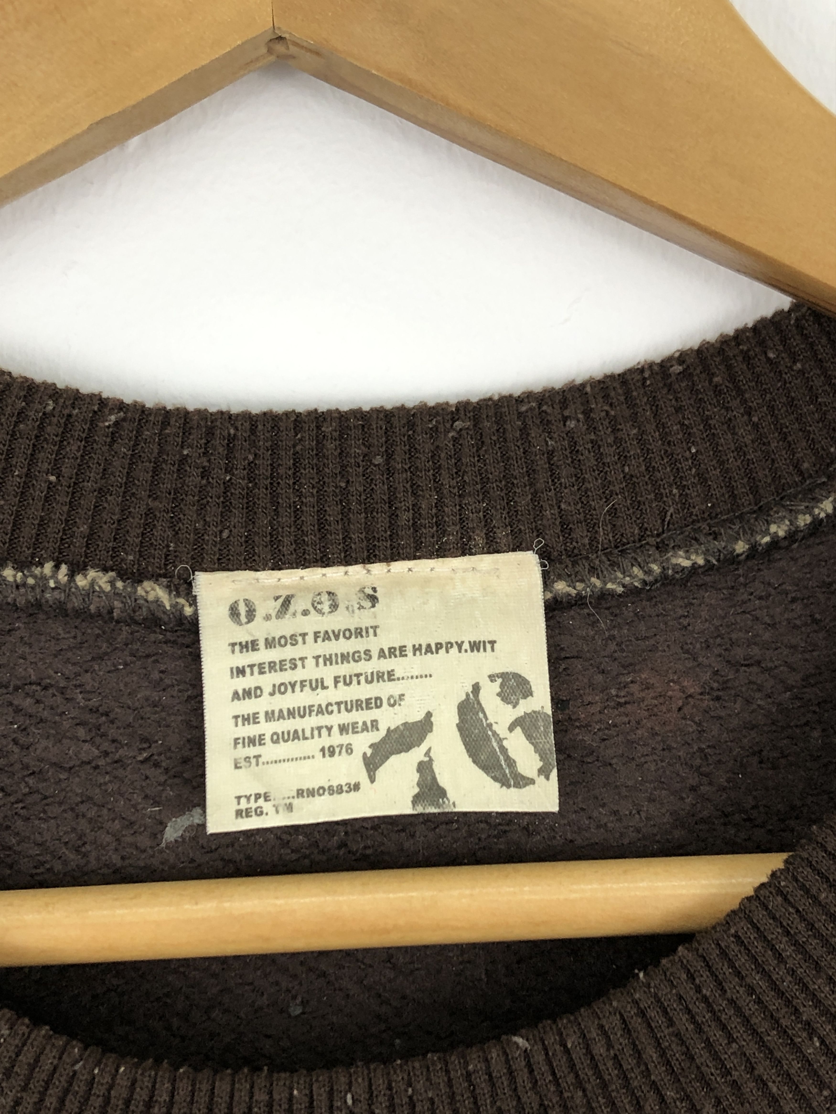 Japanese Brand Vintage O.Z.O.S Pullover Crewneck Sweatshirt Size US L / EU 52-54 / 3 - 6 Thumbnail
