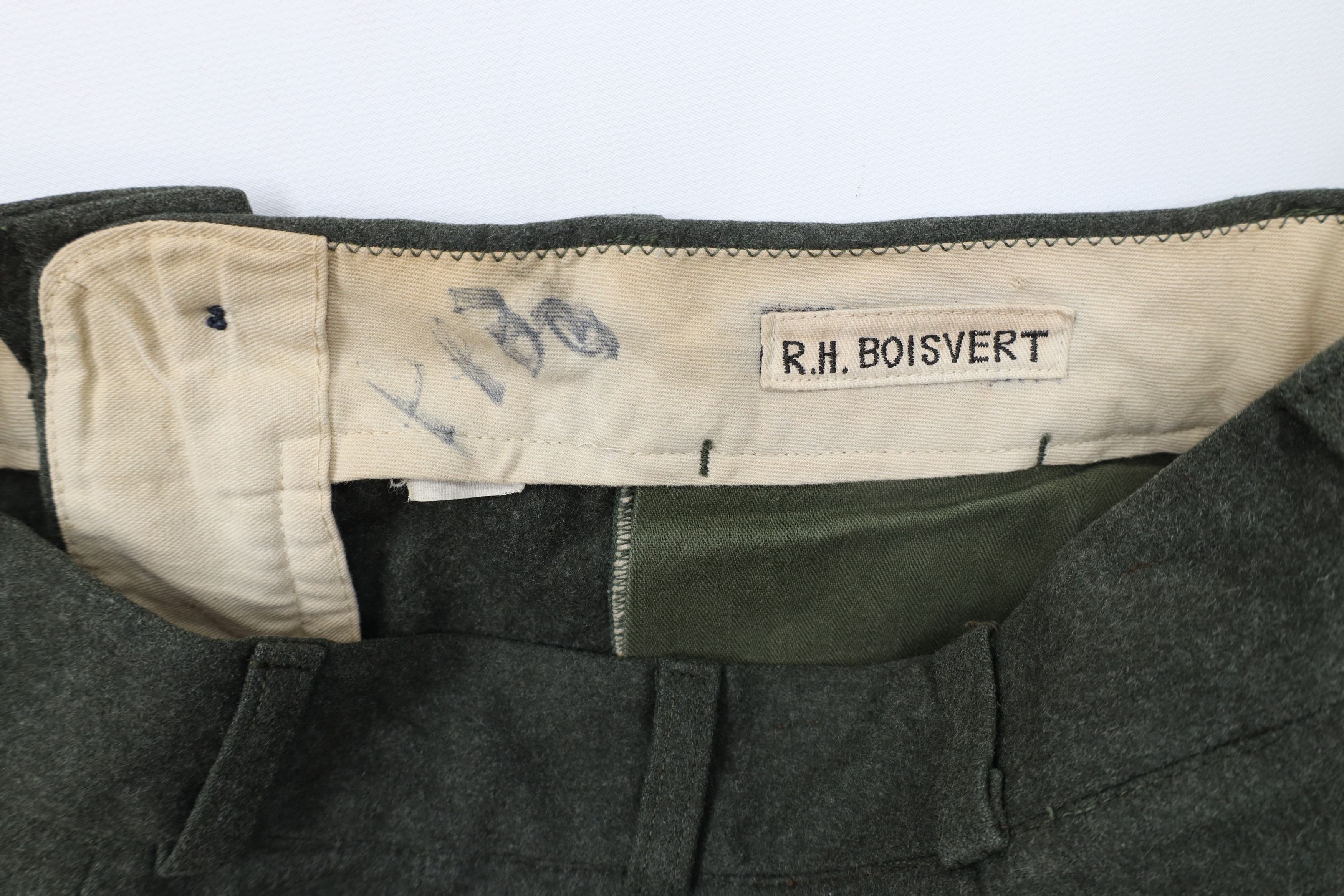 Vintage Vintage 50s Military Wool Wide Leg Pants Trousers Green USA Size US 30 / EU 46 - 7 Thumbnail