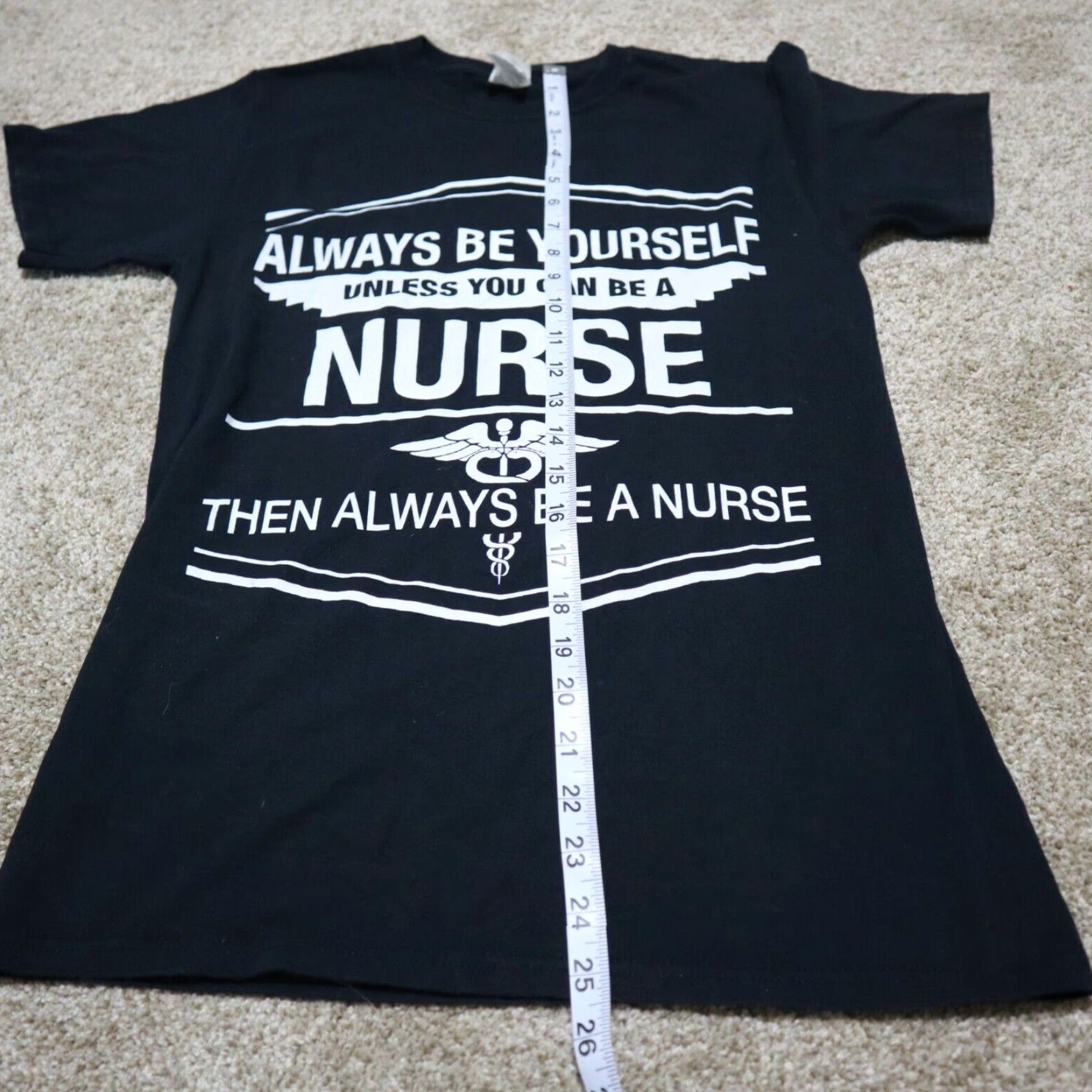 Fruit Of The Loom Always Be Yourself Unless You Can Be a Nurse Graphic Black T Shirt Men Size S Size US S / EU 44-46 / 1 - 6 Thumbnail